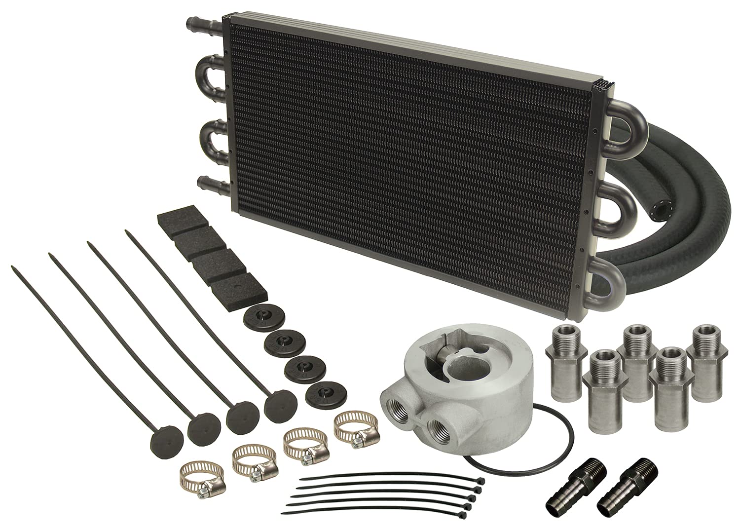 15502 Derale Engine Oil Cooler Kit, Black