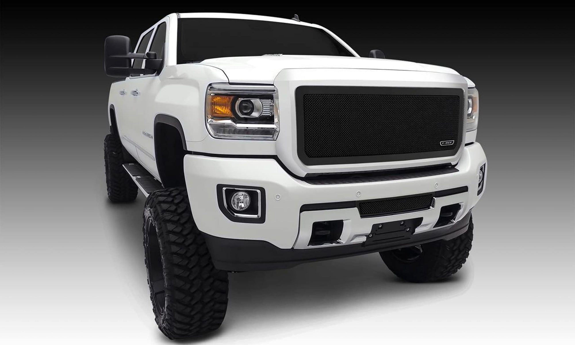 2015-2019 Sierra HD T-Rex Grilles Upper Class Series Main Grille, Black, 1 Pc, Insert - PN #51211