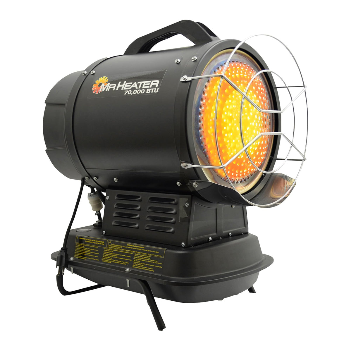 Mr. Heater 70,000 BTU MH70KTFR Portable Kerosene Radiant Heater with Quiet Burner Technology for Jobsites, Workshops, Or Large Outdoor Areas