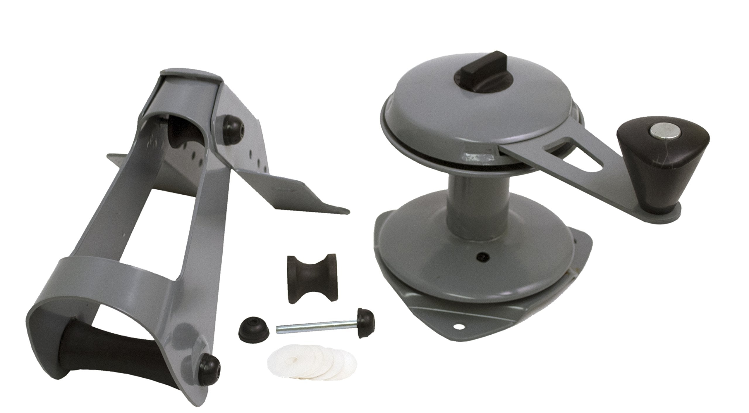 Attwood Anchor Lift System 13710-4, Lifts and Drops Anchor, Heavy-Gauge Steel, Self-Lubricating Nylon Wheels