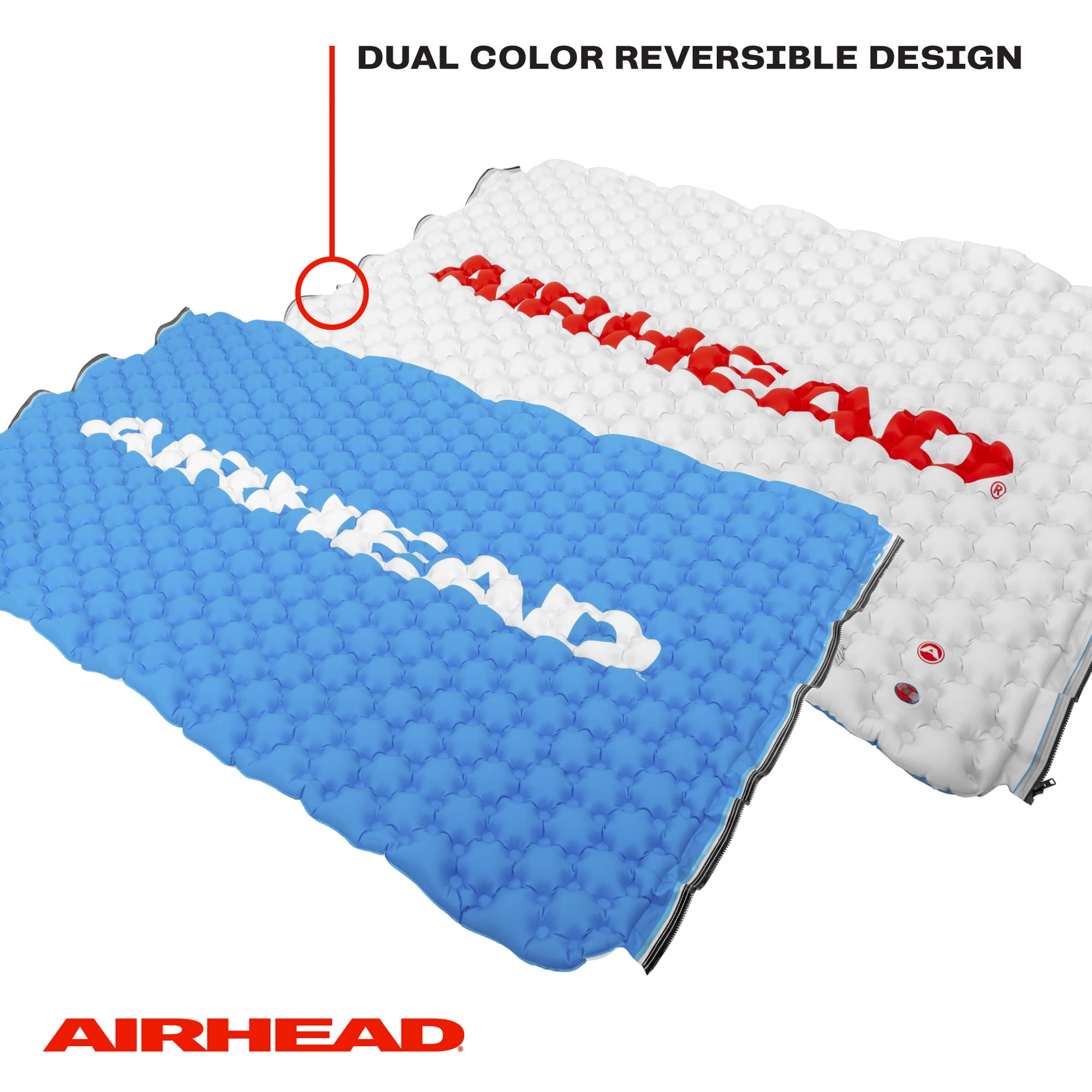 Airhead Inflatable Air Island, Blue, Large Lake Float