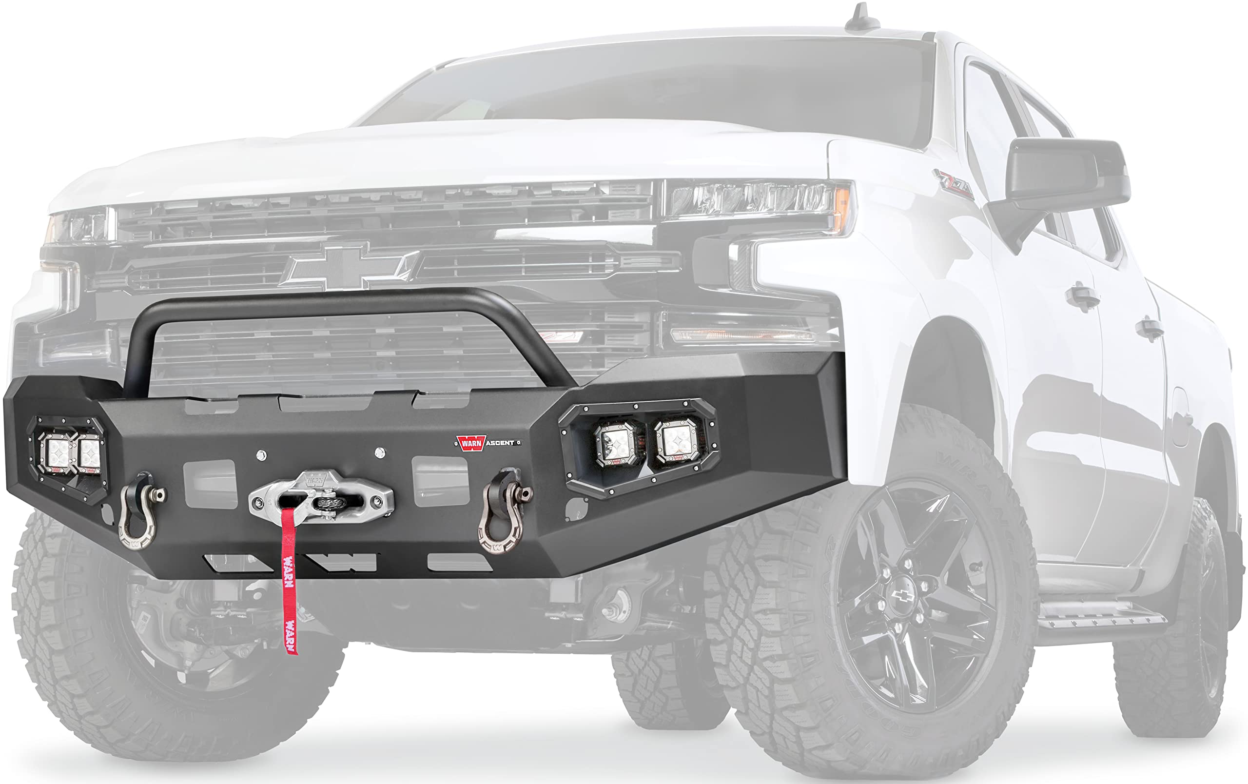 Baja Grille Guard WARN 104825 Tube for Ascent Front Bumpers, Fits: Ford F150, Dodge Ram 1500/2500/3500 (New and Old Style), Chevy Silverado 1500/2500/3500, GMC Sierra 2500/3500