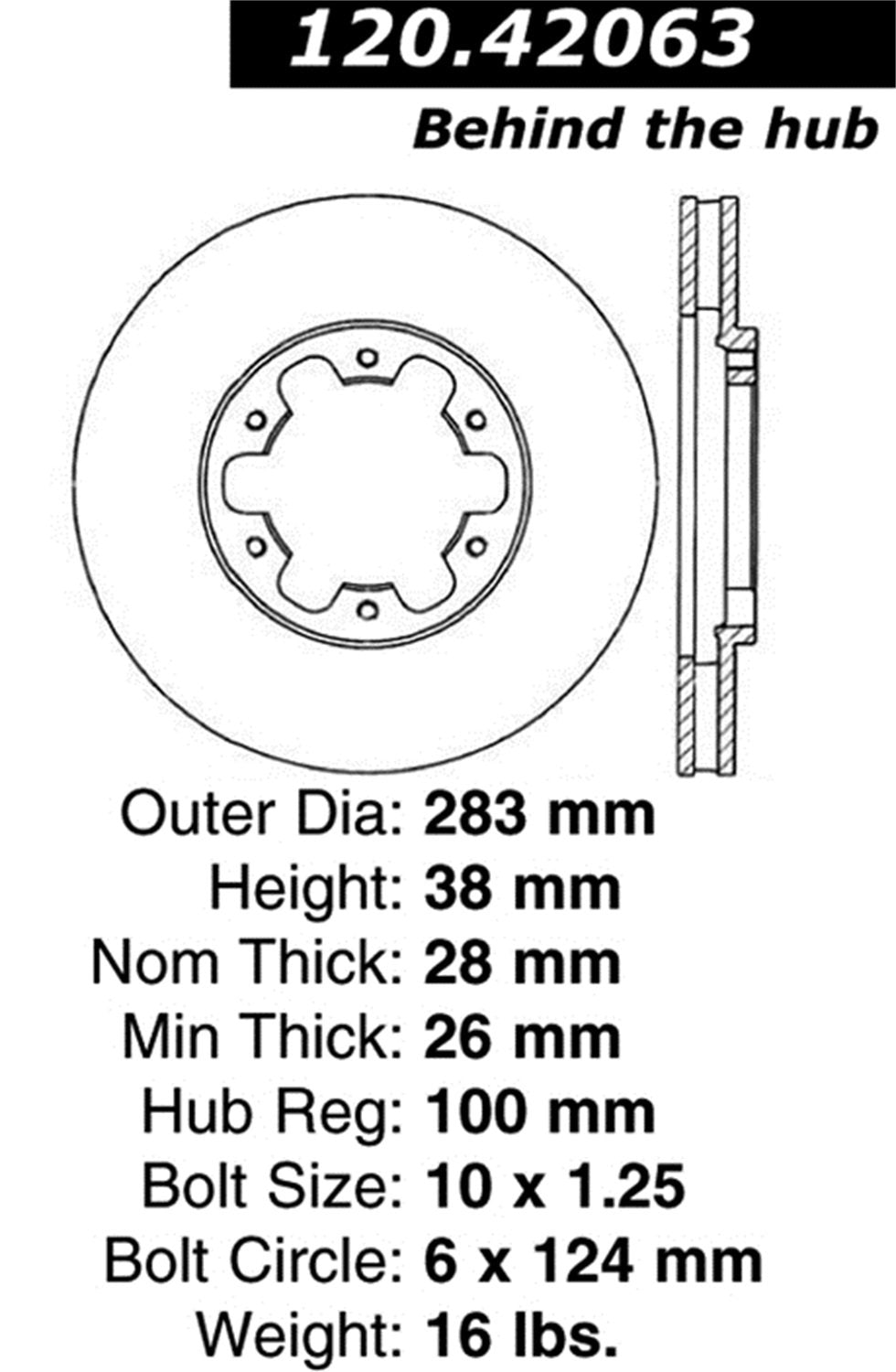 Sport Drilled/Slotted Brake Rotor StopTech 127.42063R (Front Right), 1 Pack