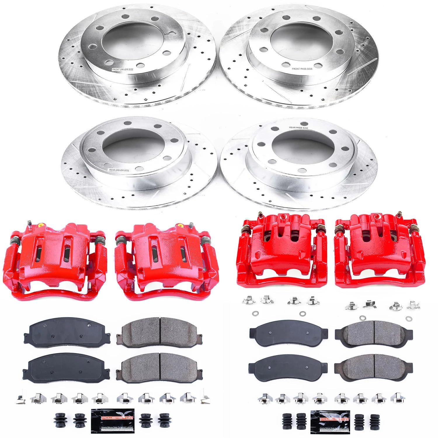 Z23 Evolution Sport Brake Kit Power Stop KC5944 with Calipers For Ford Mustang 2011-2014 [Model Specific]