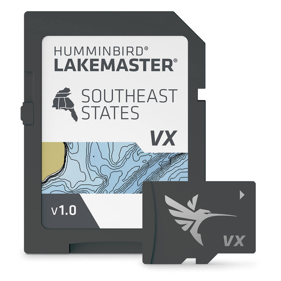 LakeMaster Humminbird Southeast States V1 Map SD Card for Fish Finders