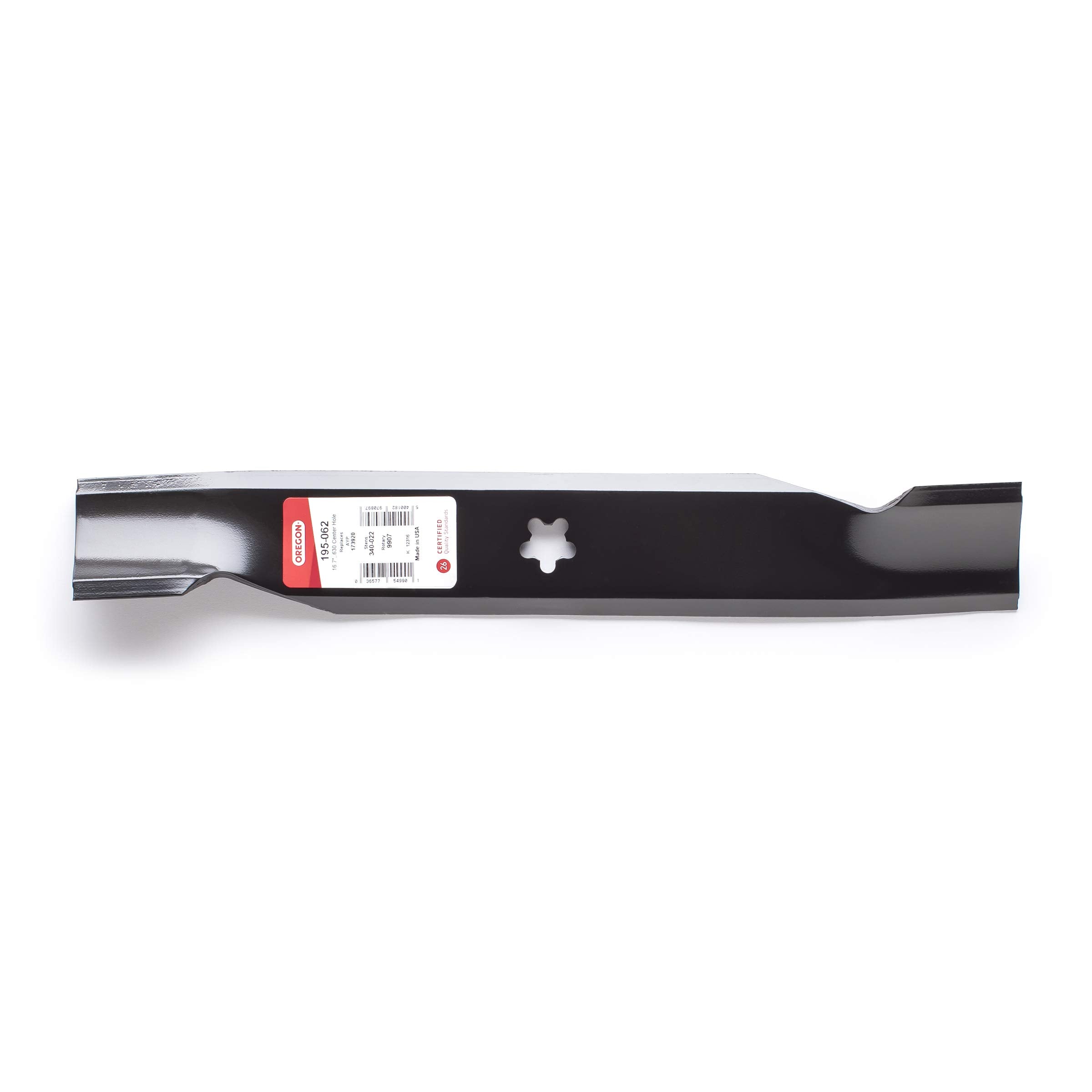 Oregon Lawn Mower Blade 195-062, 16 11/16", 100 Series Blade for AYP