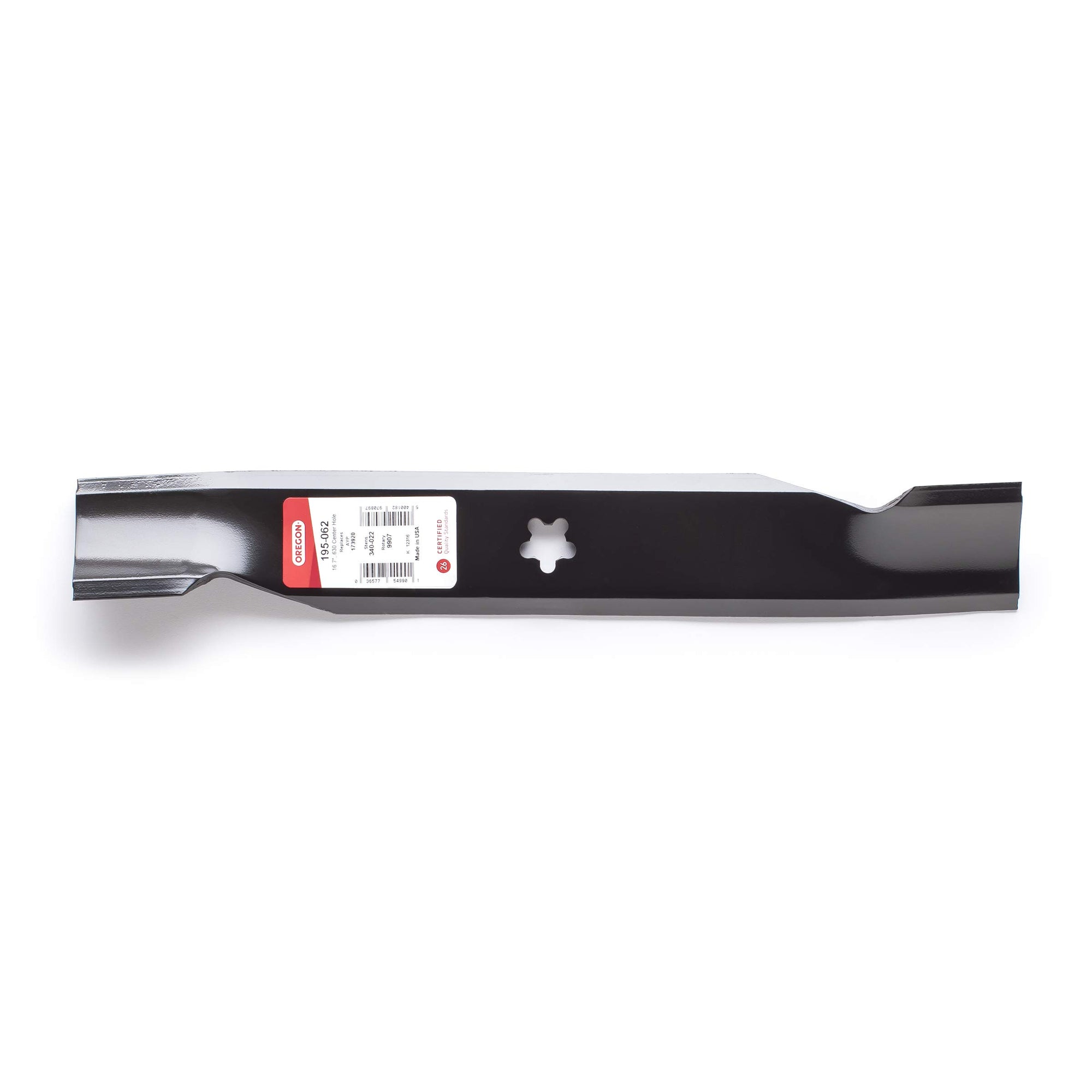 Oregon Lawn Mower Blade 195-062, 16 11/16", 100 Series Blade for AYP