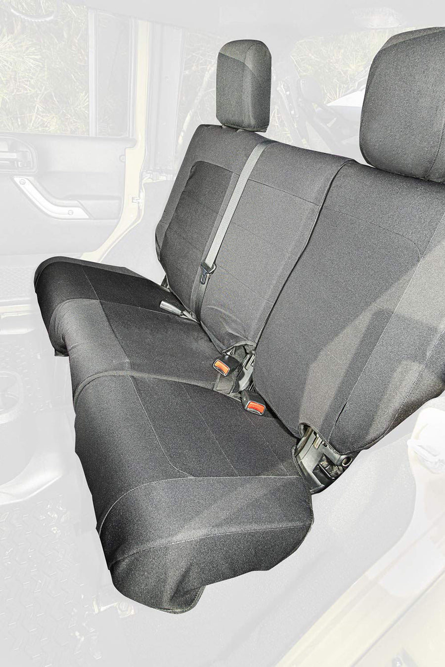 Elite Ballistic Seat Cover, Rear, Black | Rugged Ridge | 13266.02 | Fits 2007-2010 Jeep Wrangler JKU 4-Door