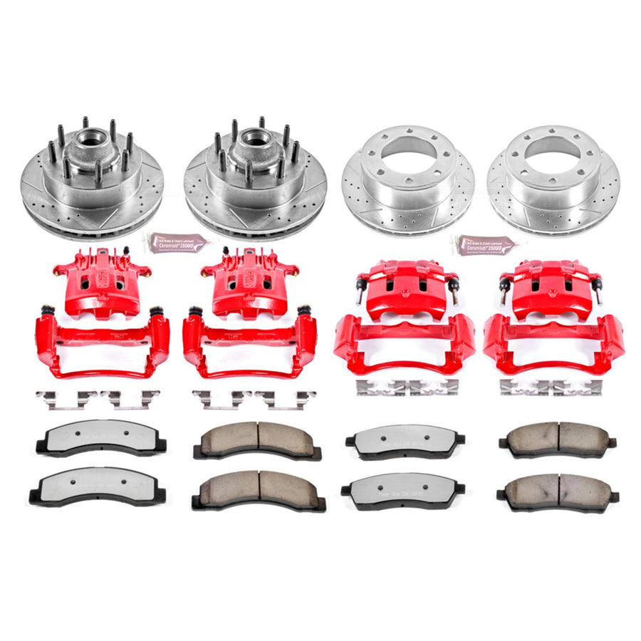 Power Stop Z36 KC1894-36 Front & Rear Truck and Tow Brake Kit with Calipers