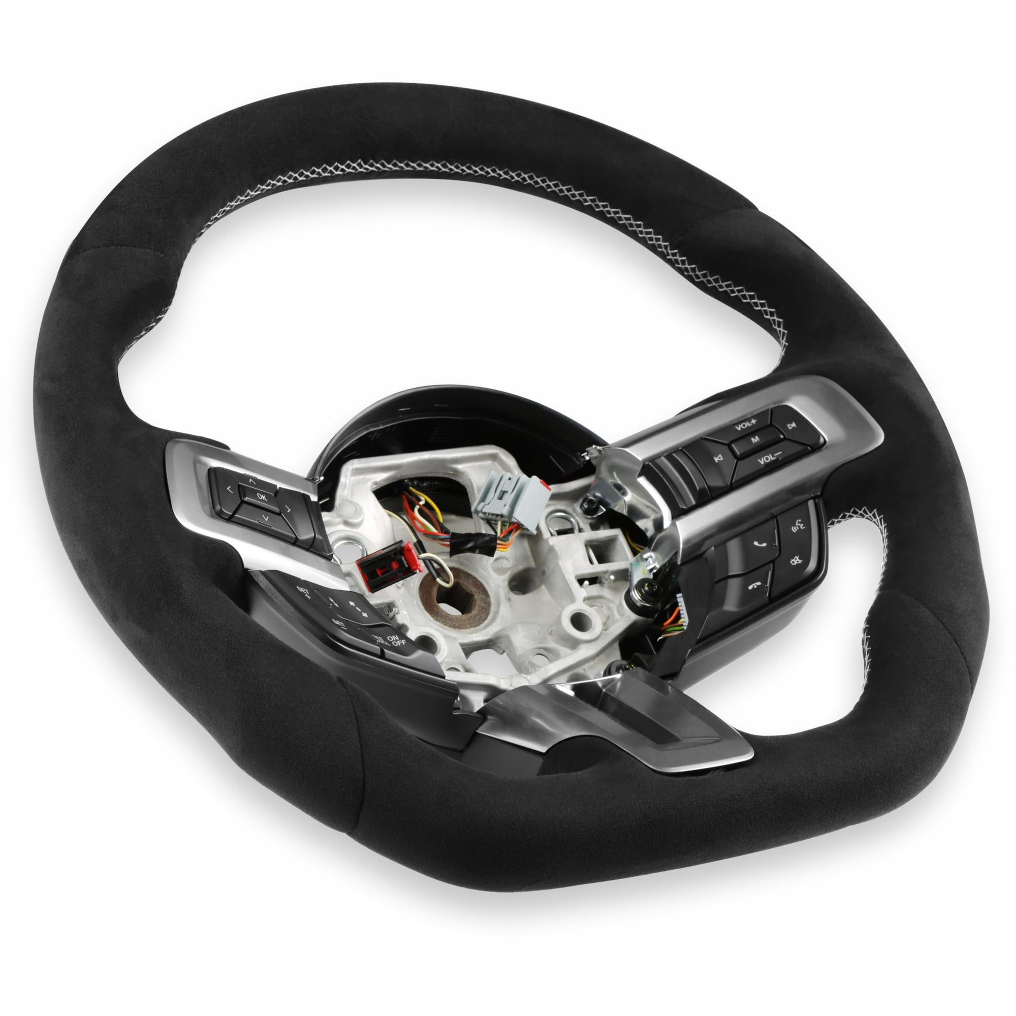 Steering Wheel Rekudo RK950-08 - Synthetic Suede Wrapped - Heated