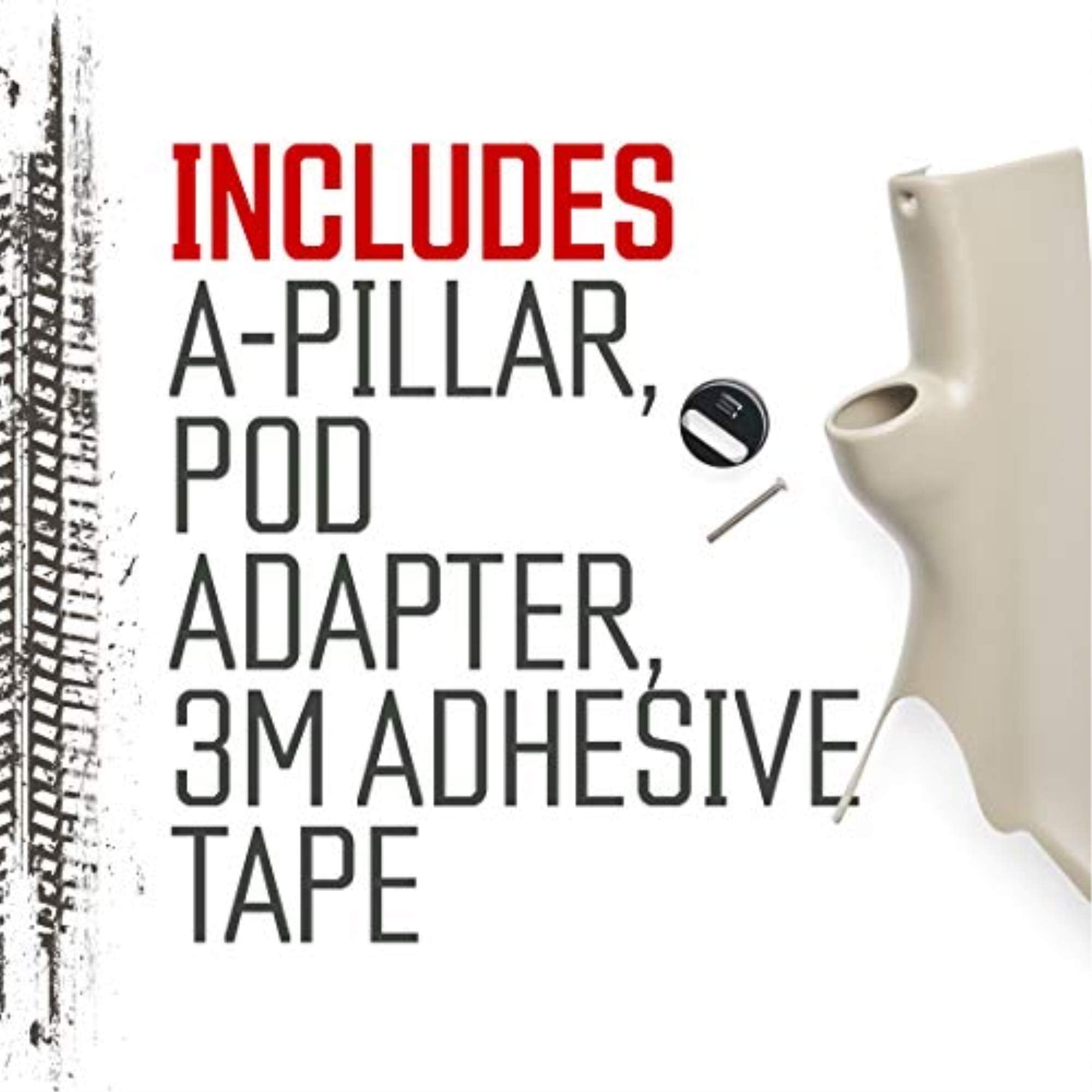 Bully Dog - A-Pillar Mount for GT, Watchdog, and PMT Programmers - 32303 - 03-09 Dodge Ram - Custom Paintable