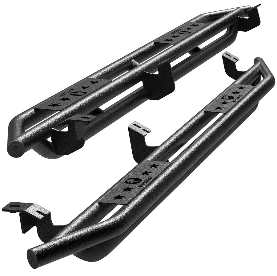 Tyger Auto Compatible Star Armor with 2005-2023 Toyota Tacoma | Double Cab | TG-AM2T20048 | Side Step Rails Nerf Bars Running Boards