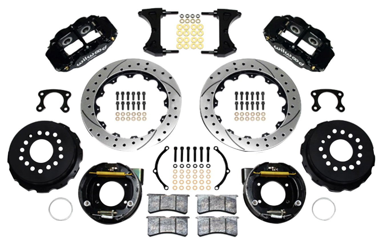 Rear P-Brk Kit, FNSL4R, 12.88", Drilled