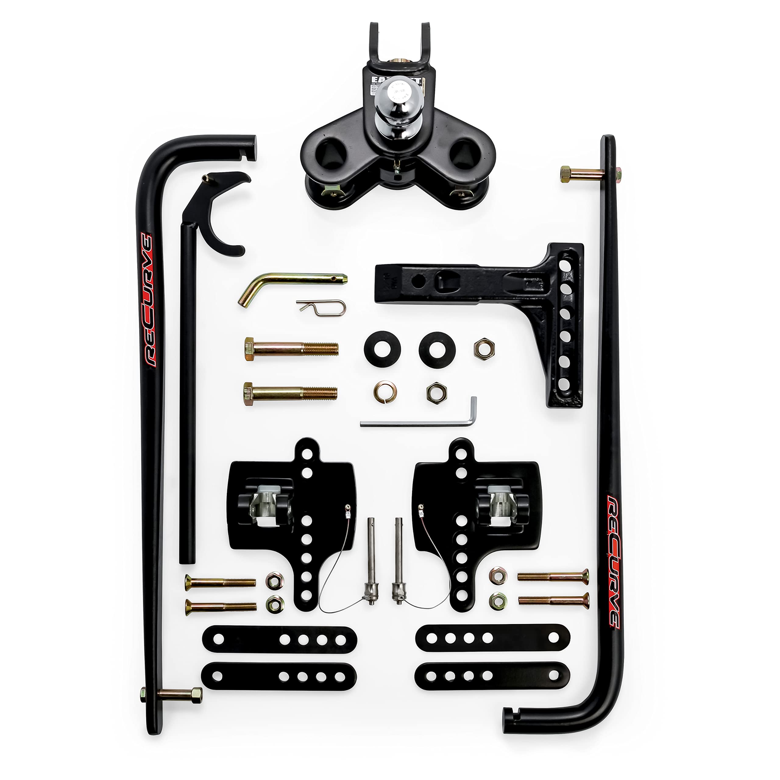 Eaz-Lift Camco ReCurve R3 1000lb Camper/RV Weight Distribution Hitch - Features Adjustable Sway Control & Includes 2-5/16" Hitch Ball w/125000lb Max Rating 1200lb Max Tongue Weight Rating (48752)