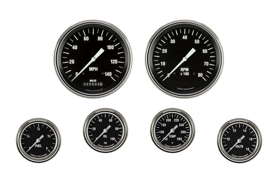 Hot Rod HR351SLF Six Gauge Set 351