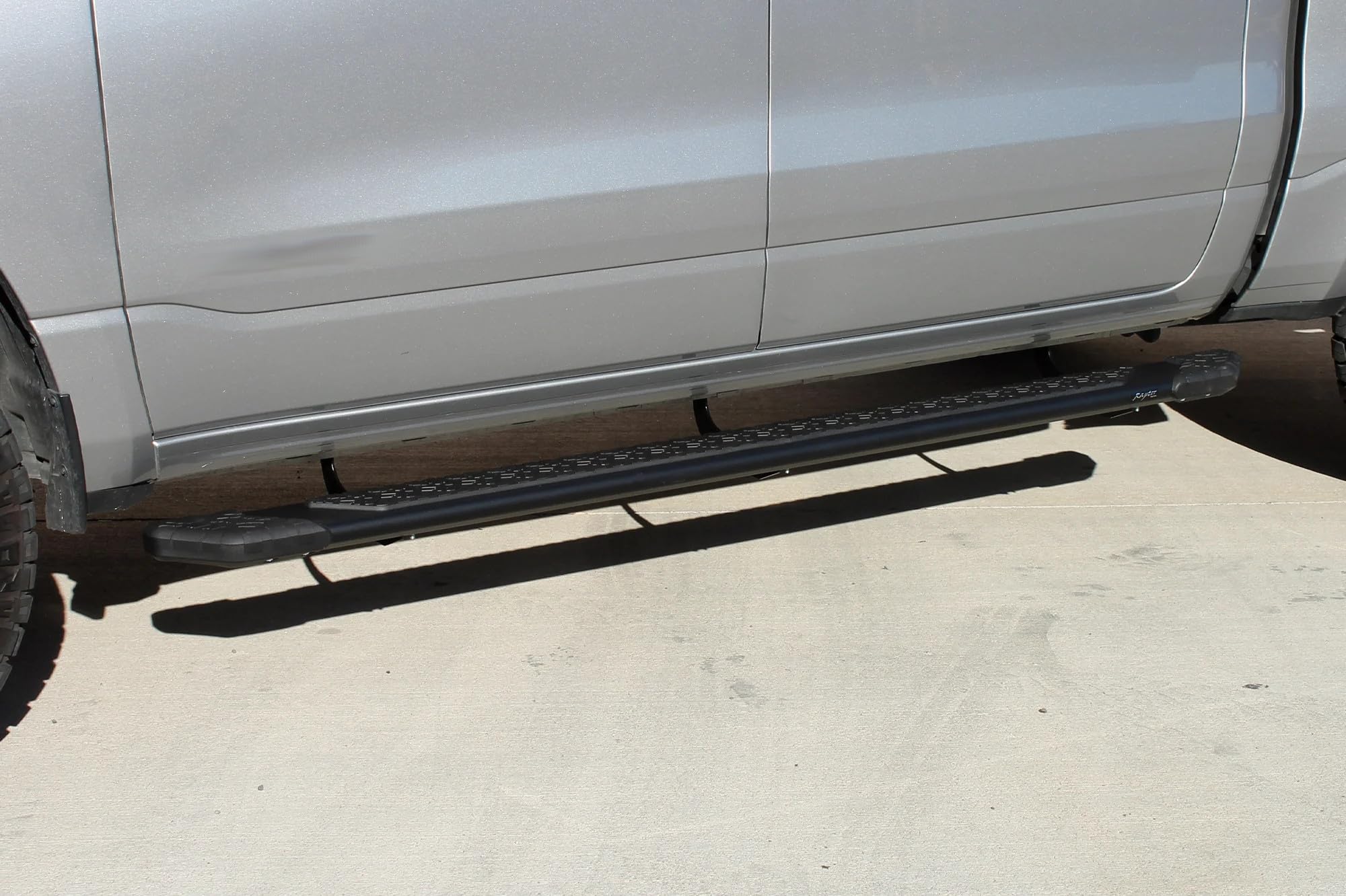 Running Boards Raptor Series Steps 5in Treadsteps Black Aluminum Compatible with New Body 2019-2026 1500 Crew Cab