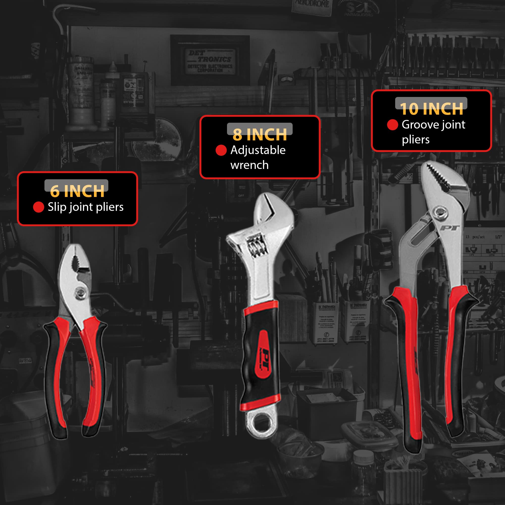 W1733 Performance Tool 3pc Plier and Wrench Set