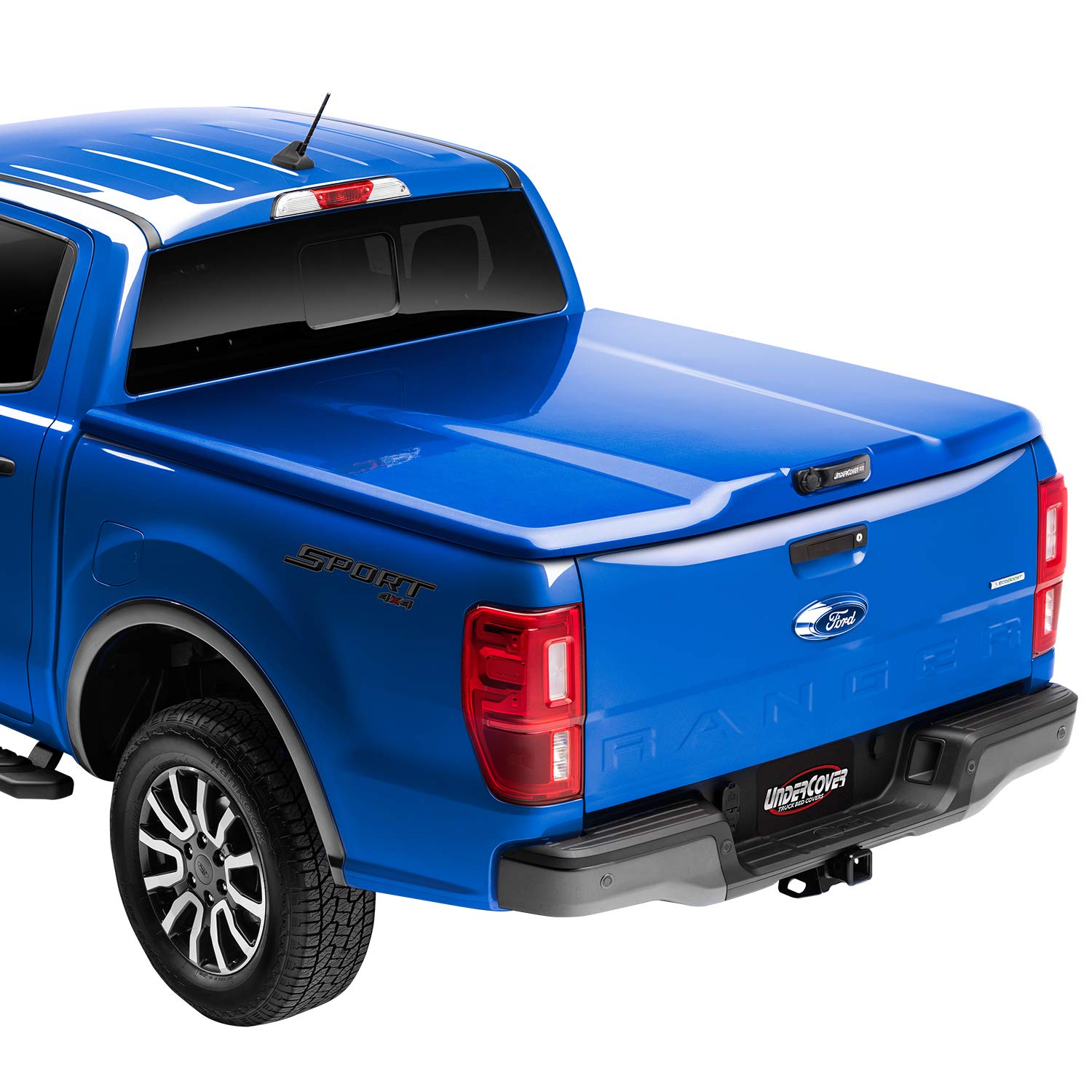 UnderCover Elite LX RealTruck One-Piece Truck Bed Tonneau Cover | UC4138L-8T0 | Fits 2016 - 2018 Toyota Tacoma (8T0 - Blue Effect) 5' 1" Bed (60.5")