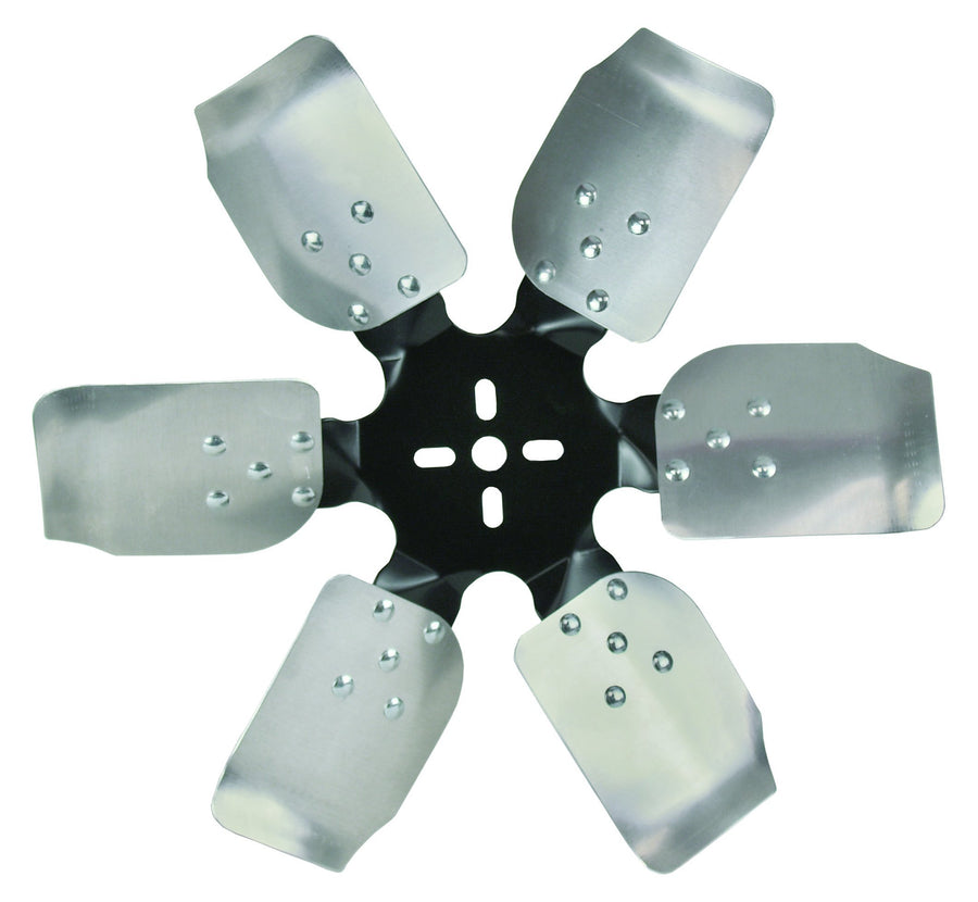 17517 Derale Heavy Duty Fan Blade Series 1000 17" Aluminum Rigid Race Belt Driven Fan Standard Rotation , Black