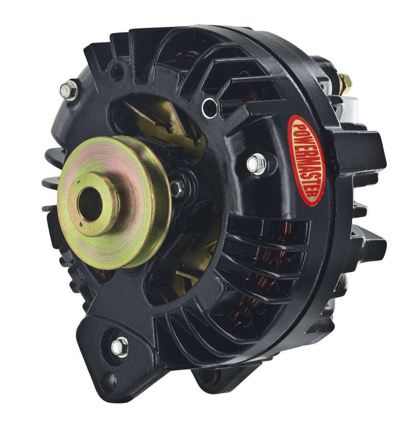 Alternator Powermaster 57519 (Chrysler Black 100A 1V Pulley Squareback Double field Ext Regulated), 1 Pack