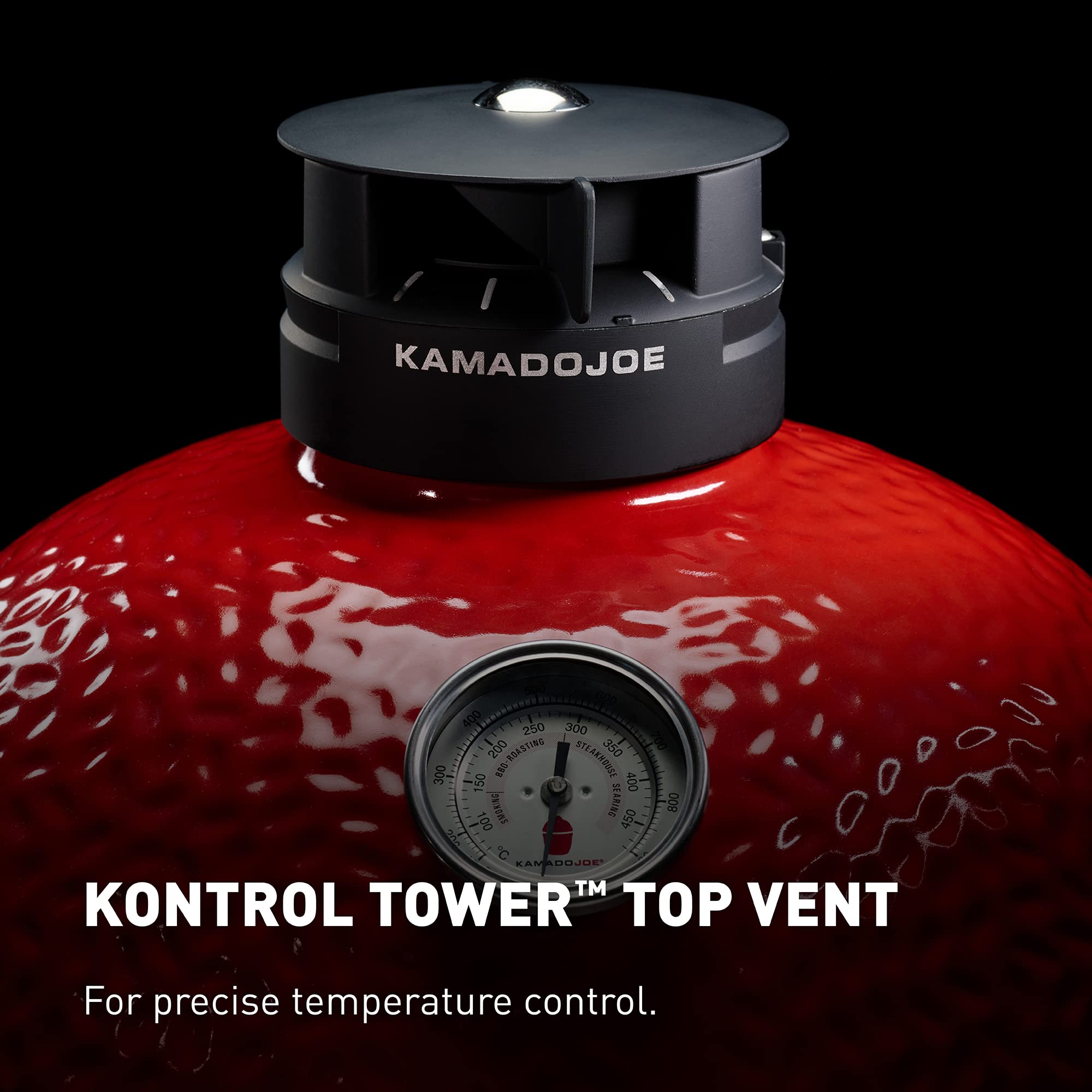 Kamado Joe Big Joe II Stand Alone Charcoal Grill, Blaze Red BJ24NRHC