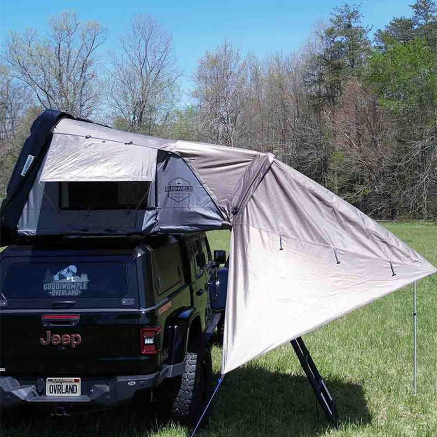 Bushveld Overland Vehicle Systems HD Hard Shell Roof Top Tent Awning for 4 Person Roof Top Tent - 420D Heavy Duty Polyester Rip-Stop Material - Secure Storage Bag