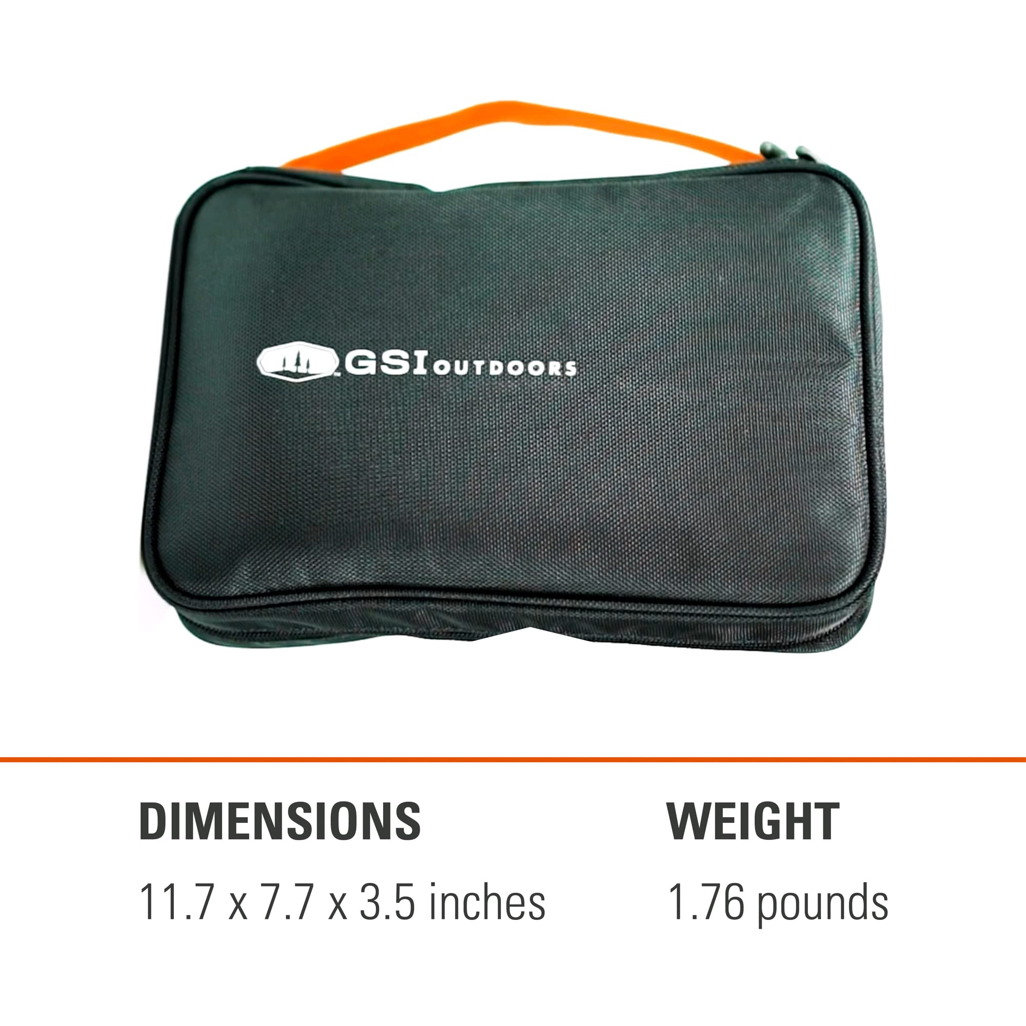 GSI Outdoors Kitchen Destination Set 24‑Piece, Full Camp Kitchen Kit, Cutlery for Persons, Pivot Tools, Spice Shakers & Carry Travel Case