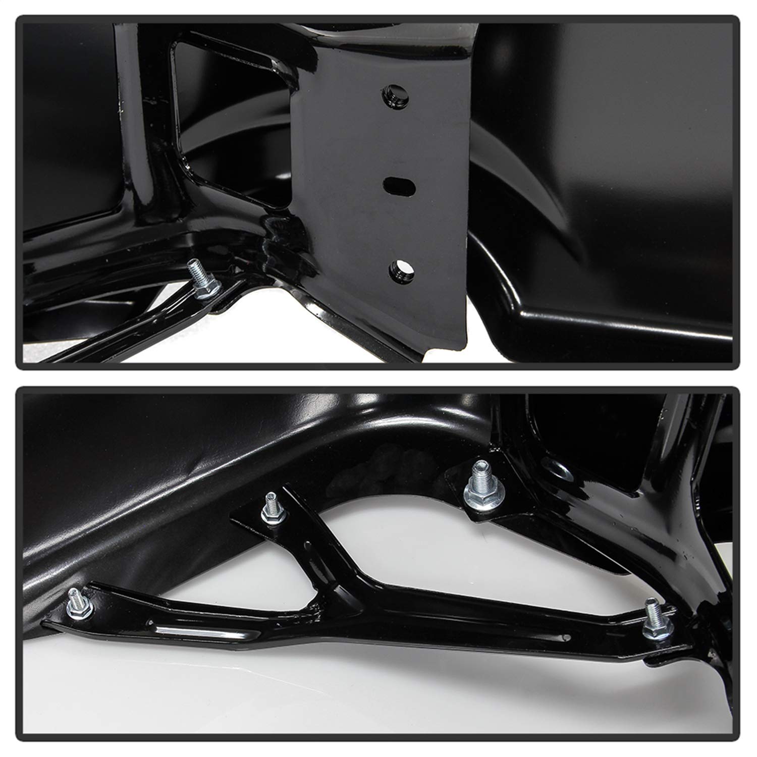 OEM Style Xtune Steel Rear Bumper (RB-DR09-SET-DEWS-BK)