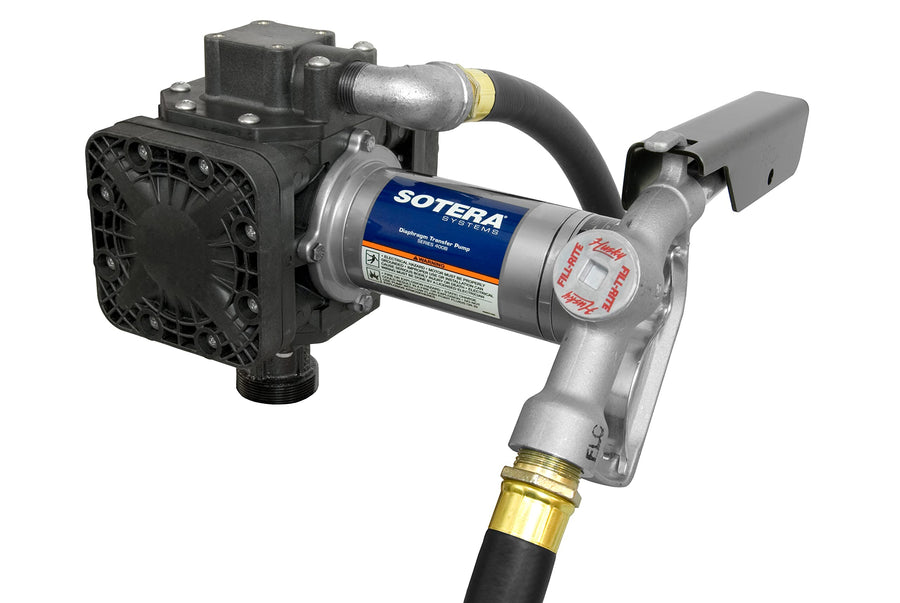 115V DC Oil Transfer Pump Sotera FR450B, Bung Mount with Suction Pipe - Double Diaphragms - Consistent Performance - Fluid-Compatible - Mobile - Multiple Configurations - Thermally-Protected Motor