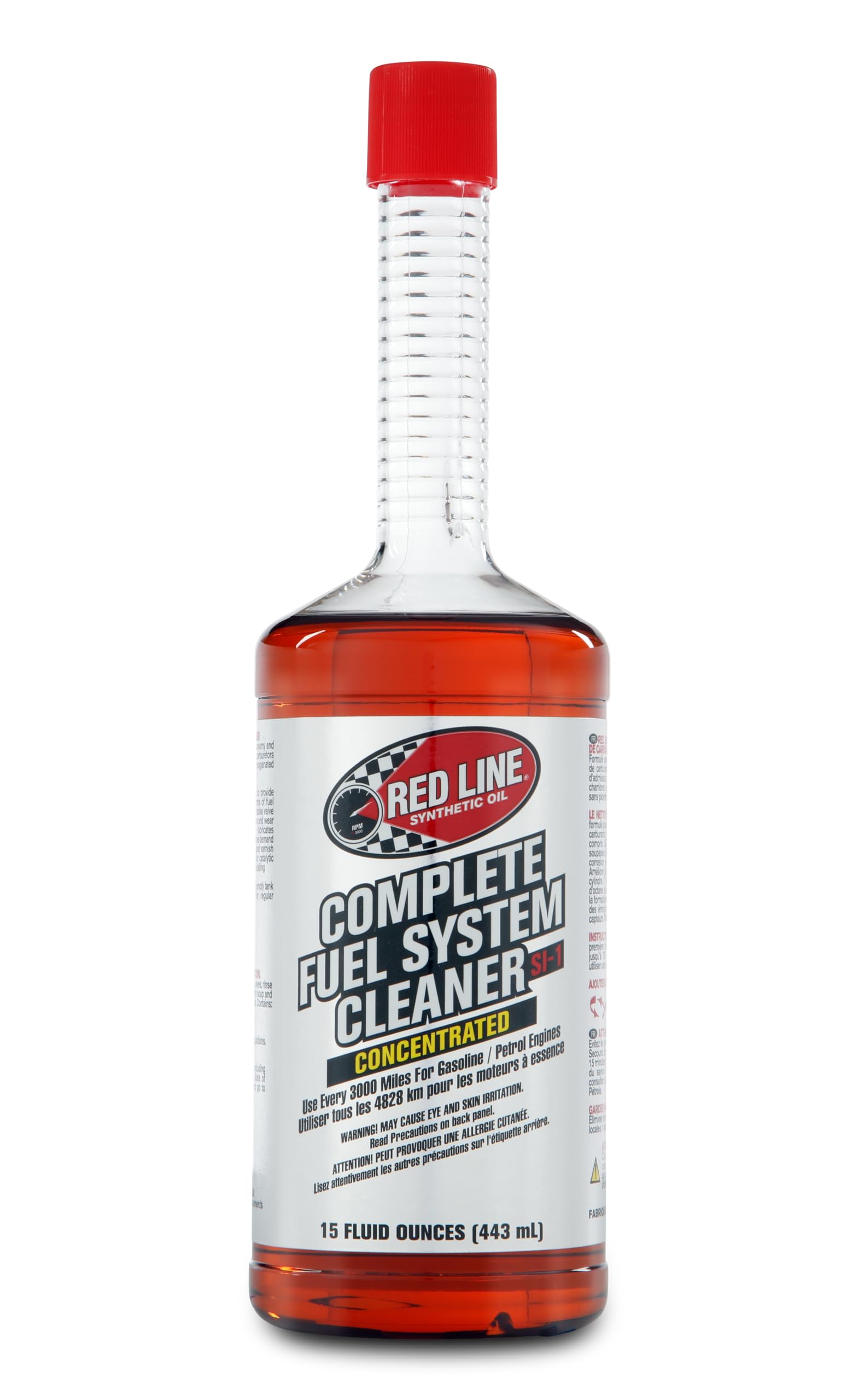 Red Line SI-1 60103 Complete Fuel System Cleaner, Cleans and Prevents Corrosion in Fuel Systems, Cleans Injectors, Carburetors, Valve and Combustion Chamber Deposits - 15 Ounce
