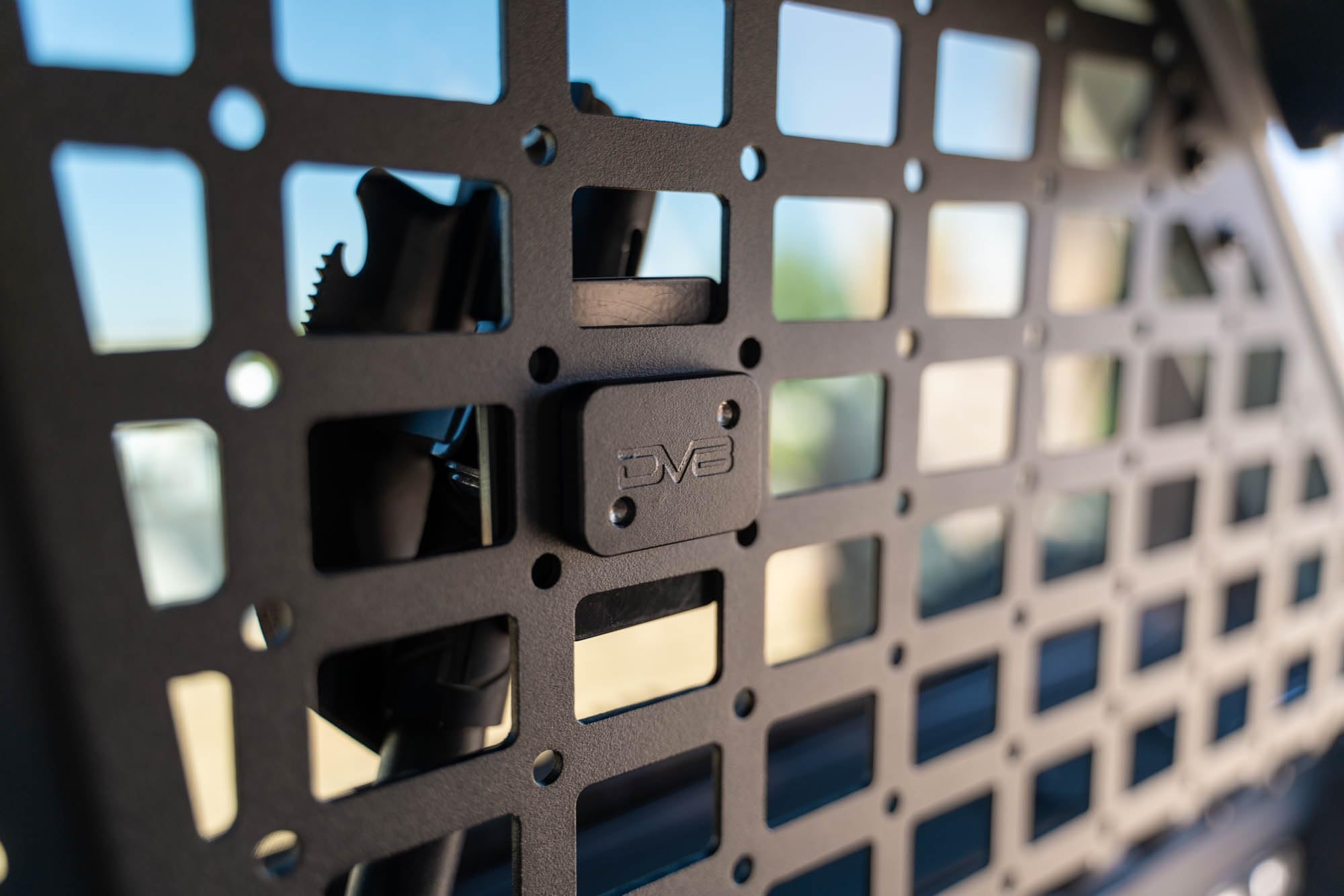 DV8 Offroad Molle Panel Quick Release Tool Mounts | Secures Your Tools & Accessories | Rotates for Endless Mounting Positions | Rubber & Aluminum Construction | 3 Color Varieties | Sold as a Pair