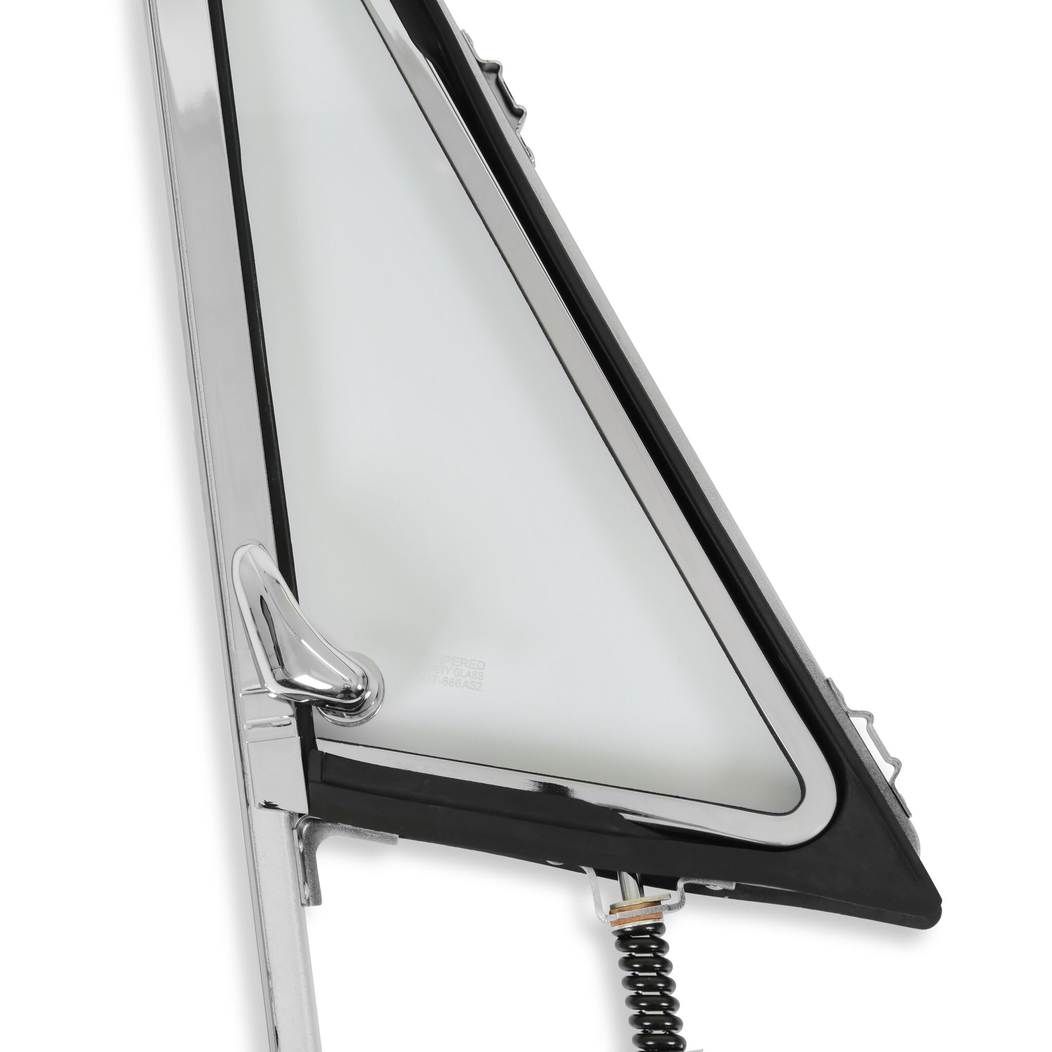 VWA72LHCLEAR Brothers Trucks Vent Window Assembly - Chrome - Clear - Left