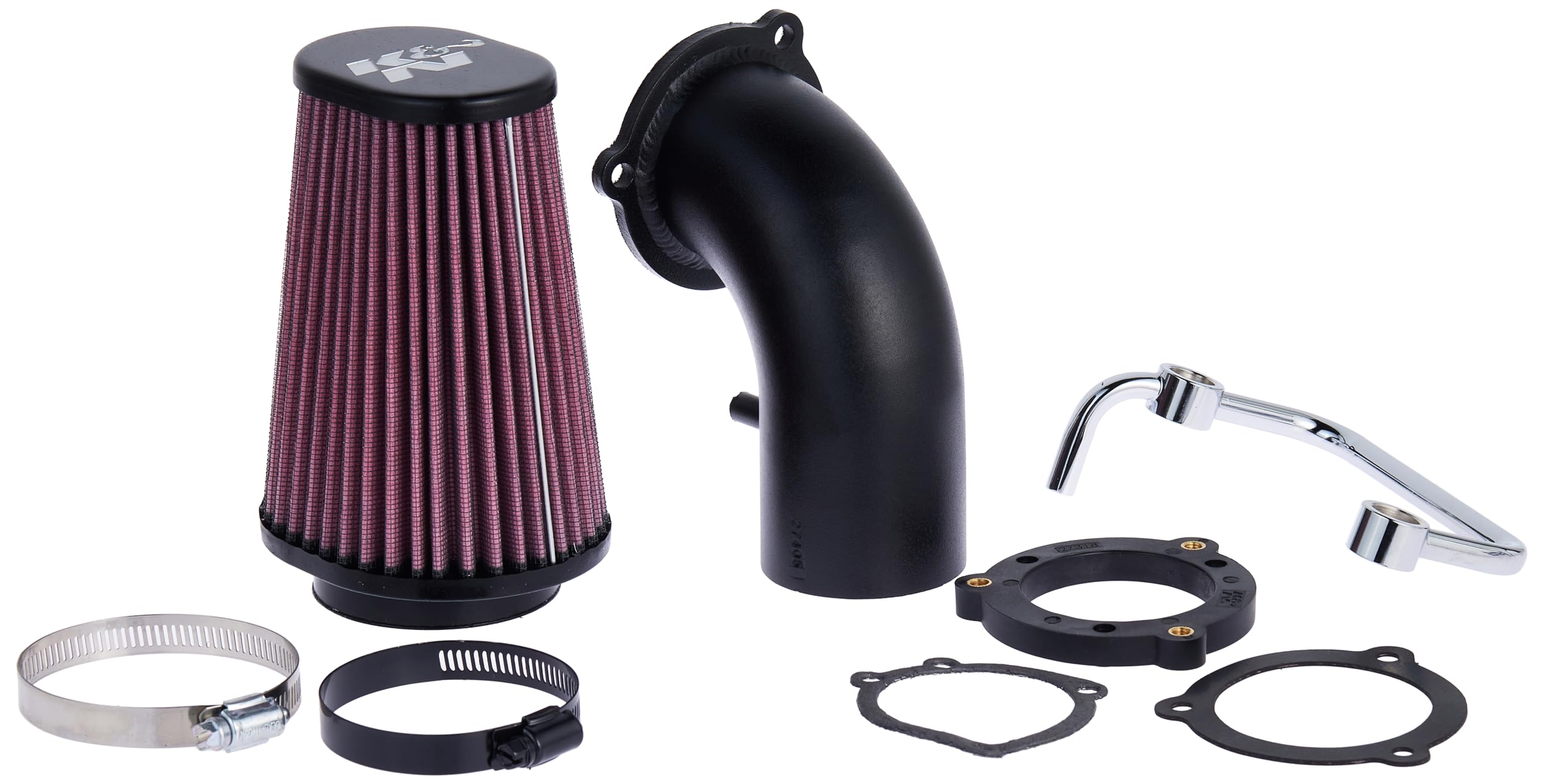 Air Cleaner Kit K&N for Harley Davidson 2004-2019 Sportster XL883 XL1200 Air Intake System 63-1126, Black