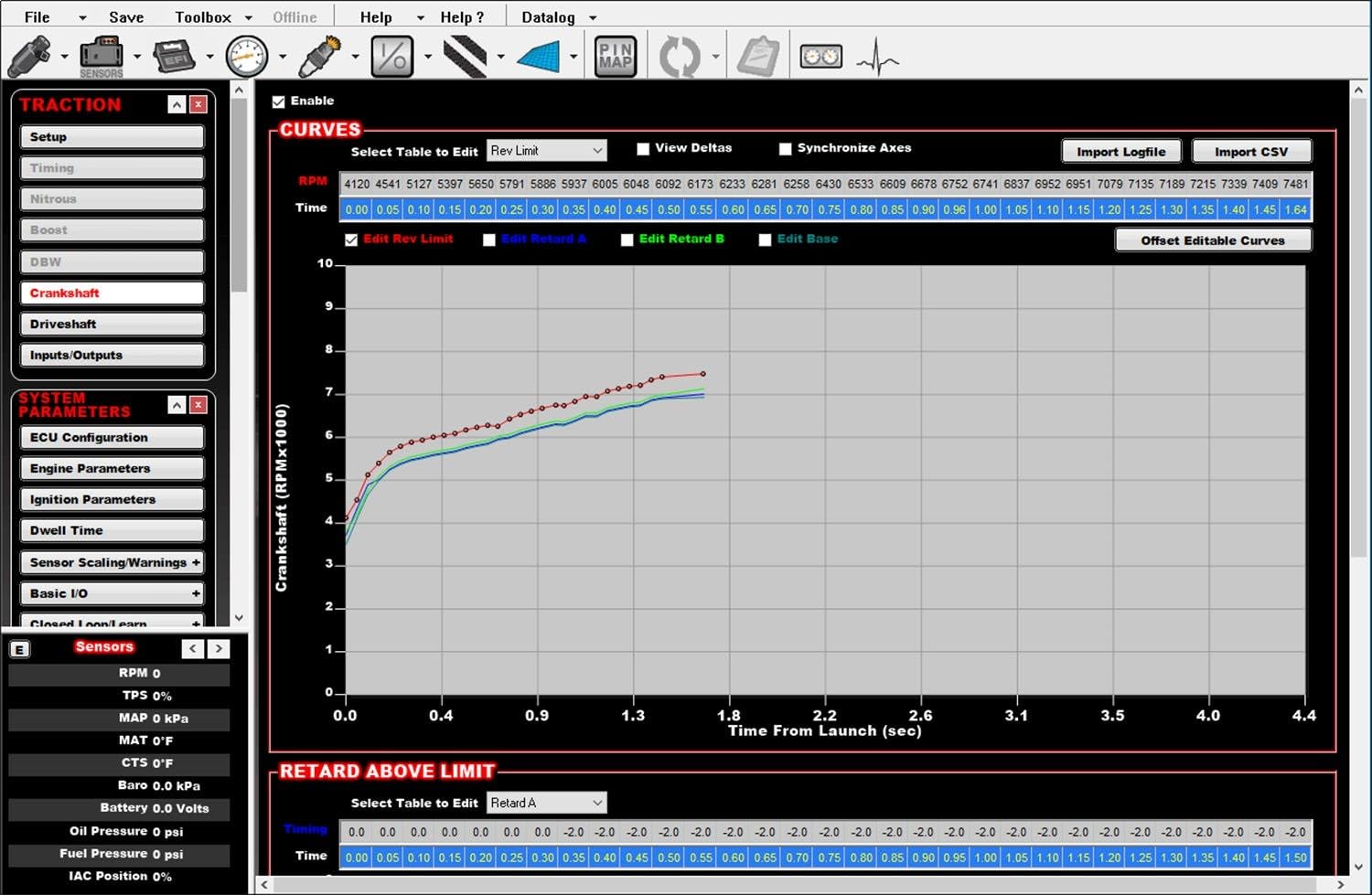 EFI Holley 555-100 Time-Based Traction Management