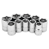 W38202 Performance Tool Drive MET Socket Set, 3/8-Inch, 10-Piece
