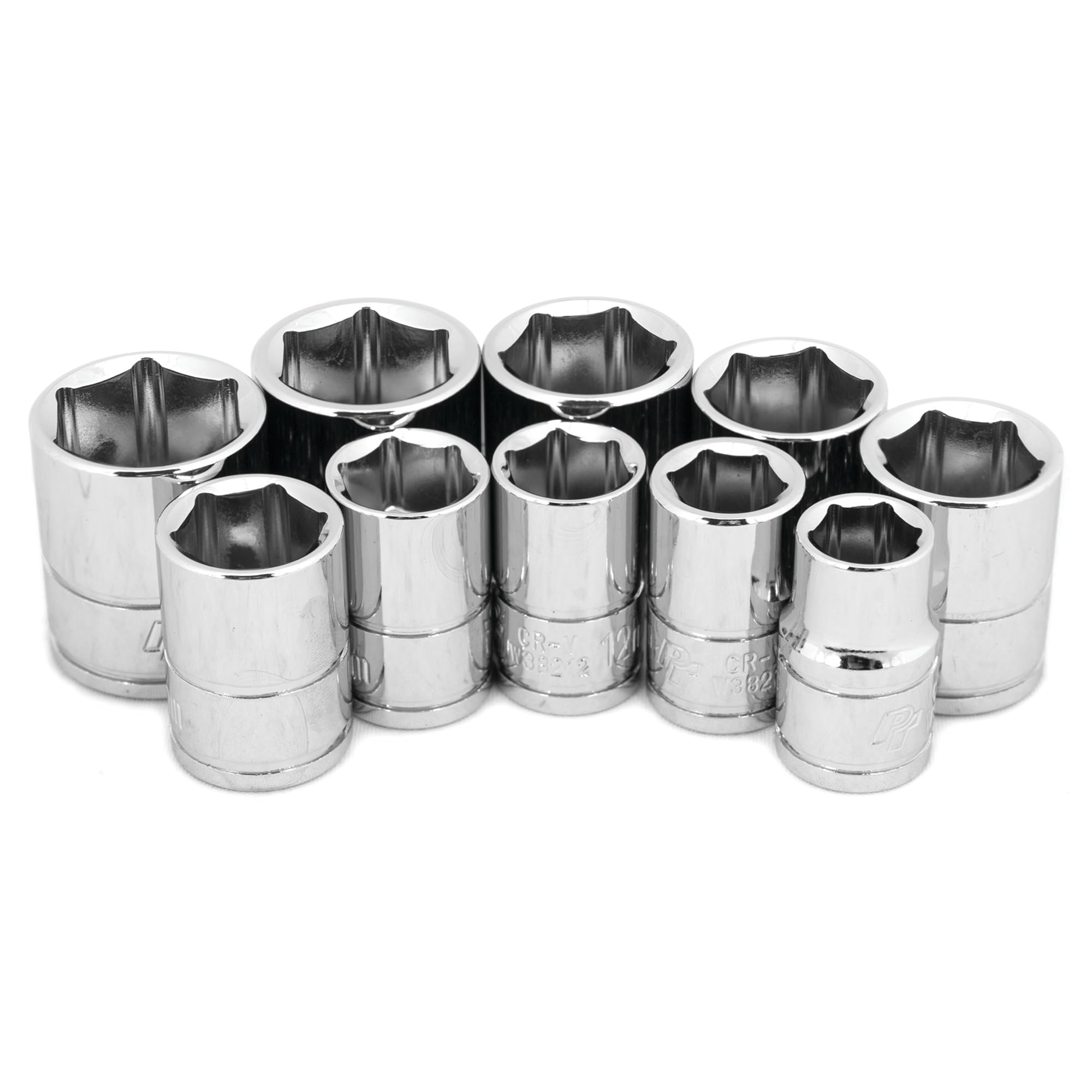 W38202 Performance Tool Drive MET Socket Set, 3/8-Inch, 10-Piece