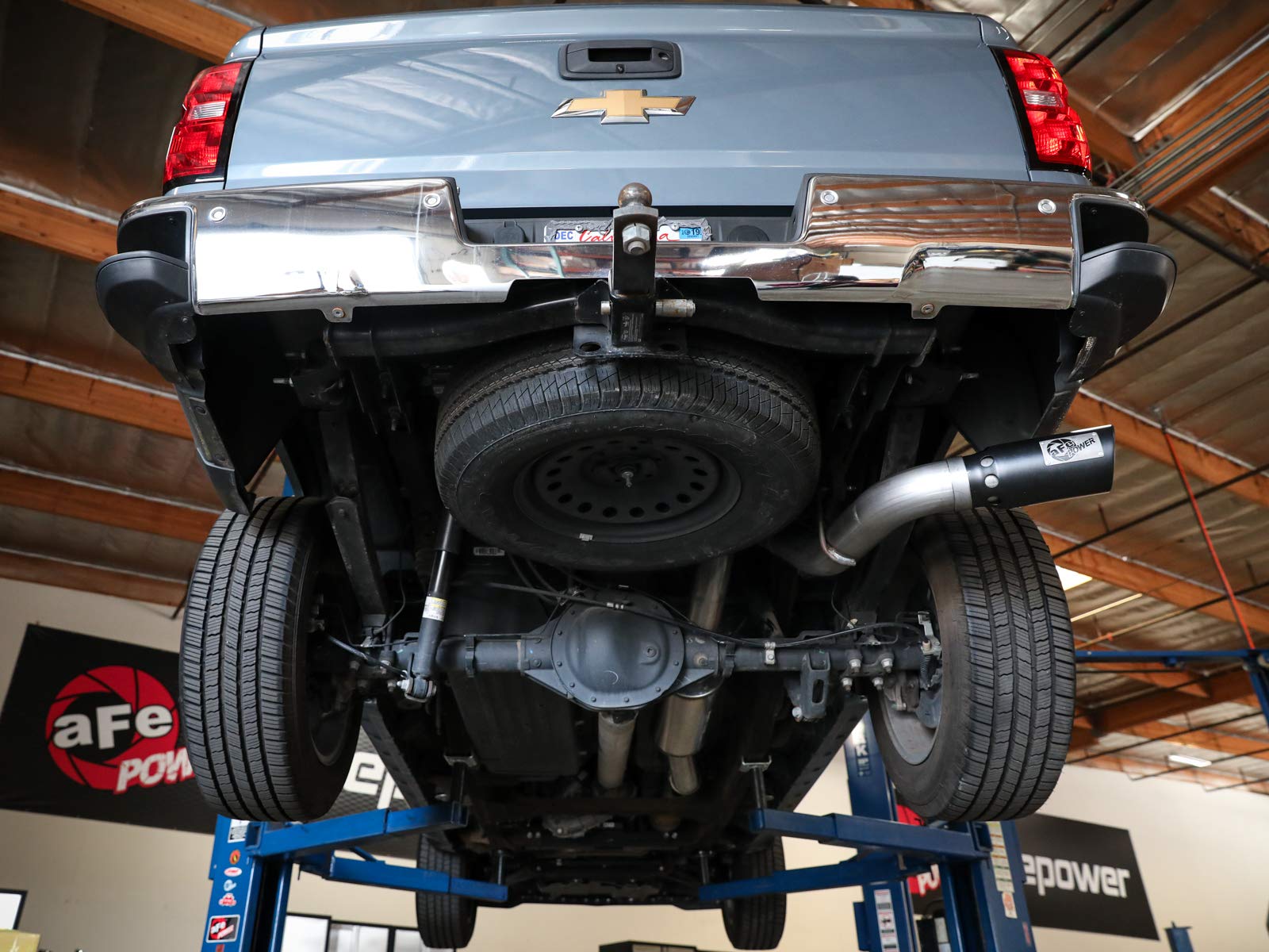 Apollo GT Series aFe Power 49-44116-B 4 IN 409 Stainless Steel Cat-Back Exhaust System w/Black Tip
