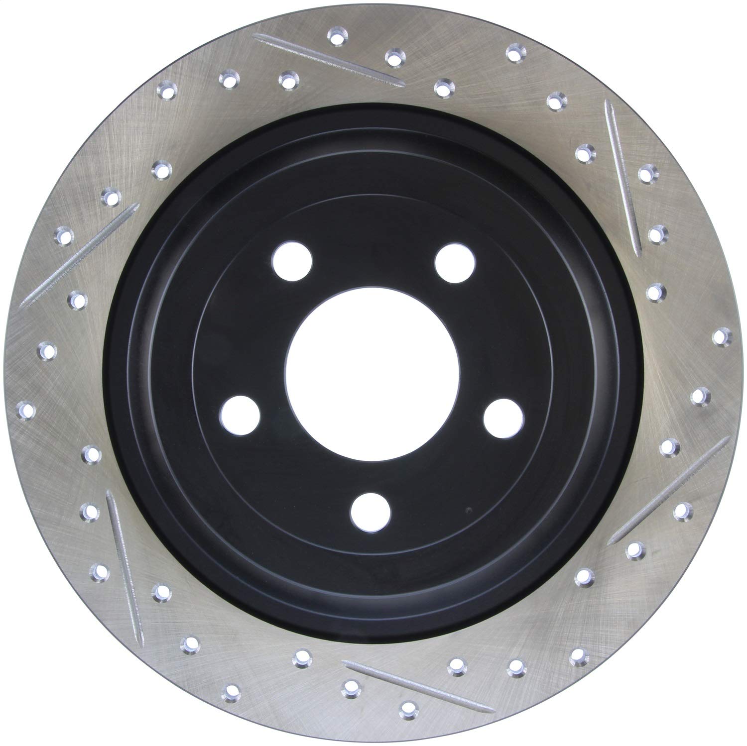 Sport Drilled/Slotted Brake Rotor StopTech 127.61111L (Rear Left), 1 Pack