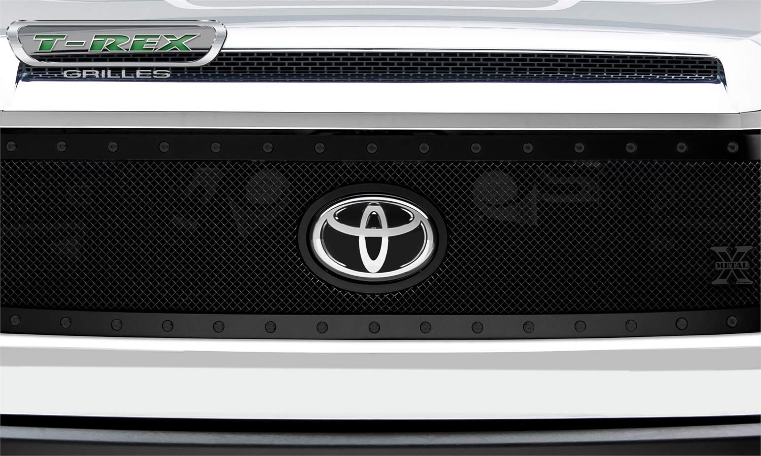 T-Rex Grilles Stealth X-Metal Grille 2018-2021 Tundra, Black, 1 Pc, Replacement, Black Studs, Does Not Fit Vehicles with Camera - PN No. 6719661-BR
