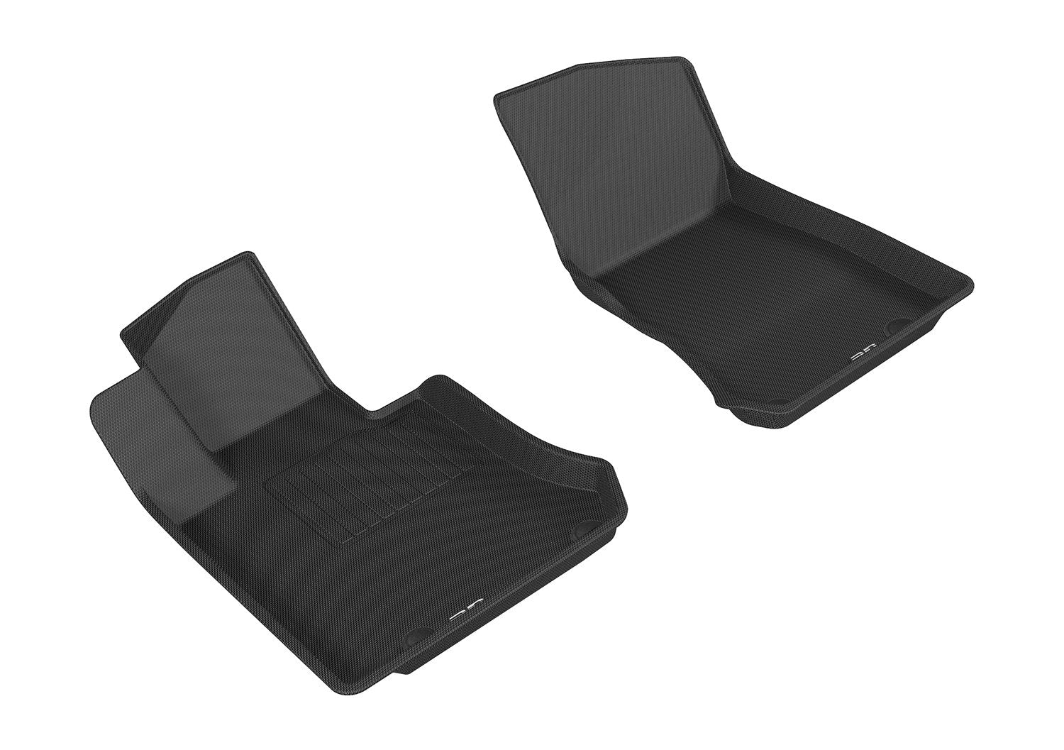 3D MAXpider KAGU Custom Fit Floor Mat (BLACK) for 2016-2021 MERCEDES-BENZ GLC-CLASS (X205) - 1ST ROW