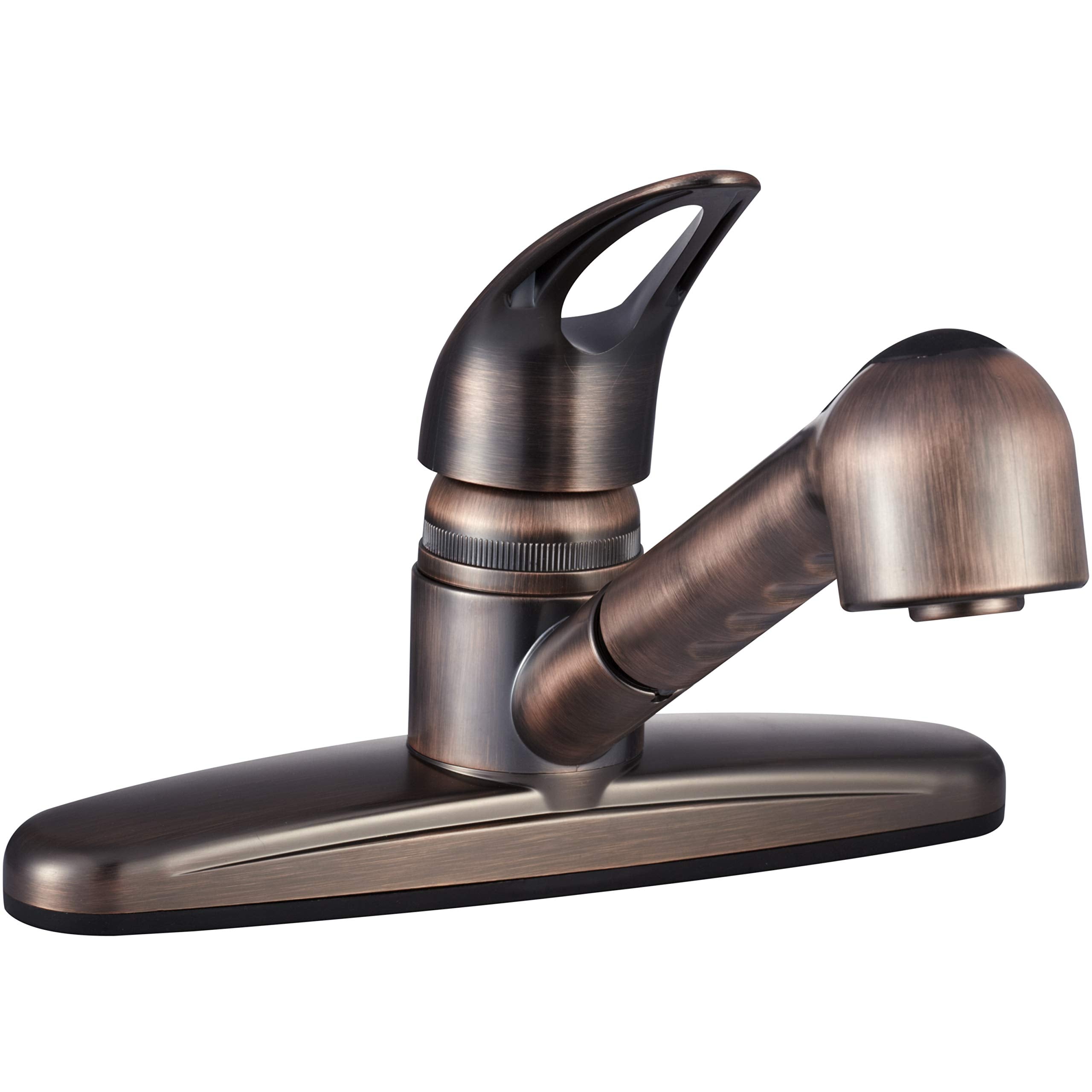 Dura Faucet Non-Metallic DF-PK100-ORB Pull-Out RV Kitchen Sink Faucet - Single Handle (Oil Rubbed Bronze)