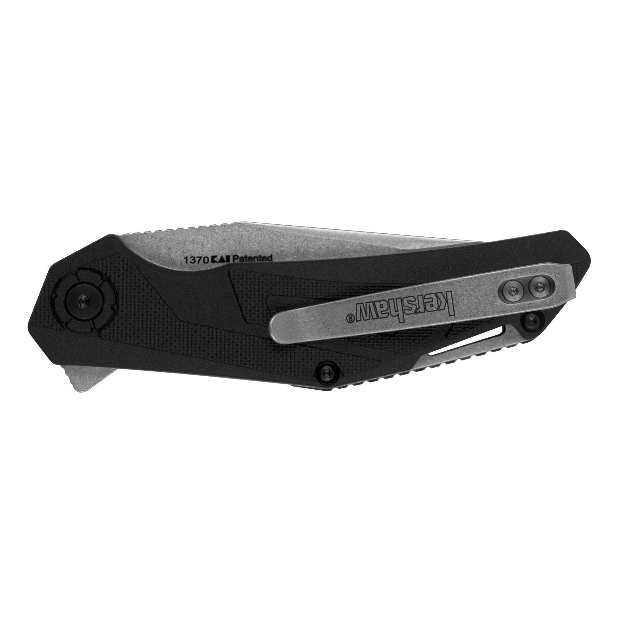 Kershaw Folding Pocket Knife Camshaft, 3-Inch Blade with SpeedSafe Assisted Opening, Liner Lock (1370), Black