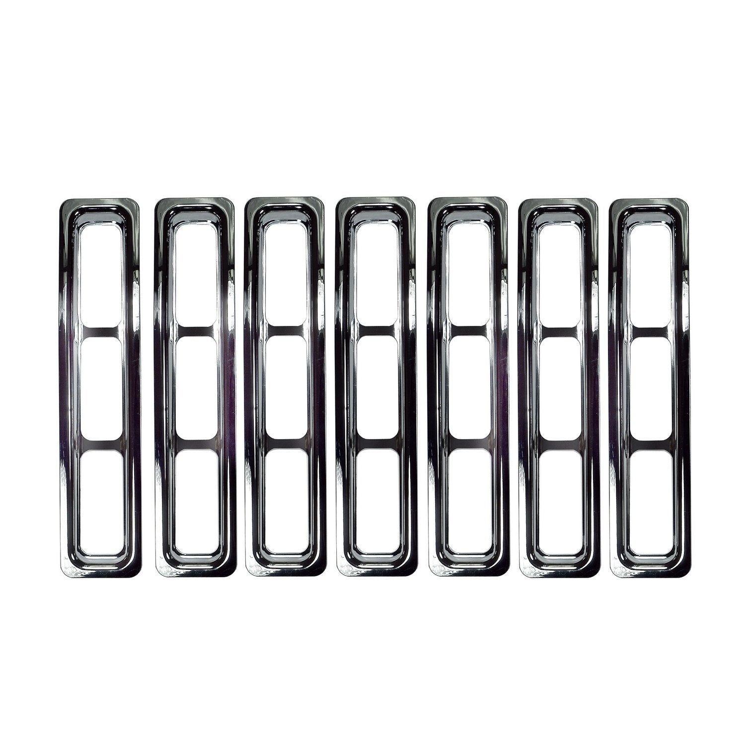 Grille Insert Kit, Chrome | Rugged Ridge | 11306.02 | Fits 1997-2006 Jeep Wrangler TJ