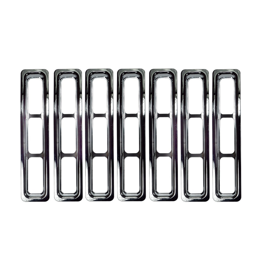 Grille Insert Kit, Chrome | Rugged Ridge | 11306.02 | Fits 1997-2006 Jeep Wrangler TJ