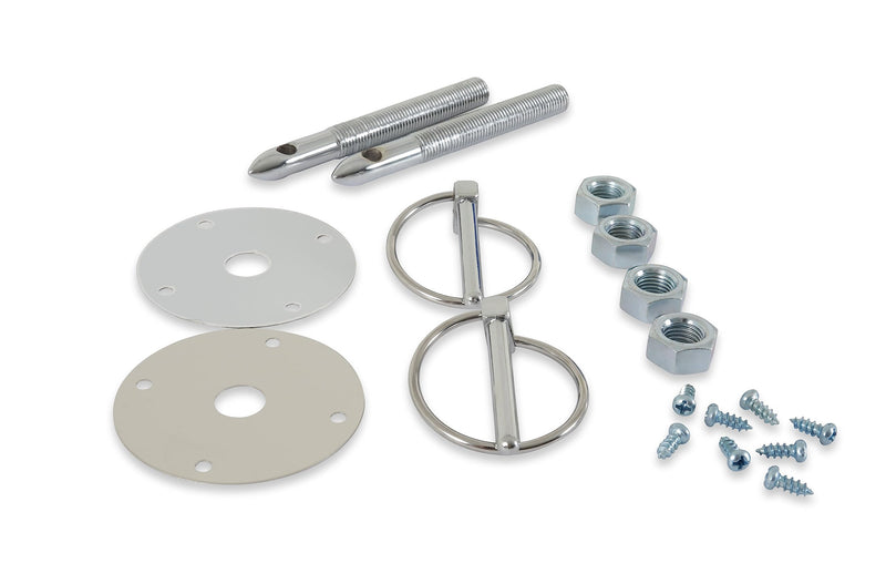 Hood & Deck Pinning Kits Mr. Gasket - with Screw-On Scuff Plates