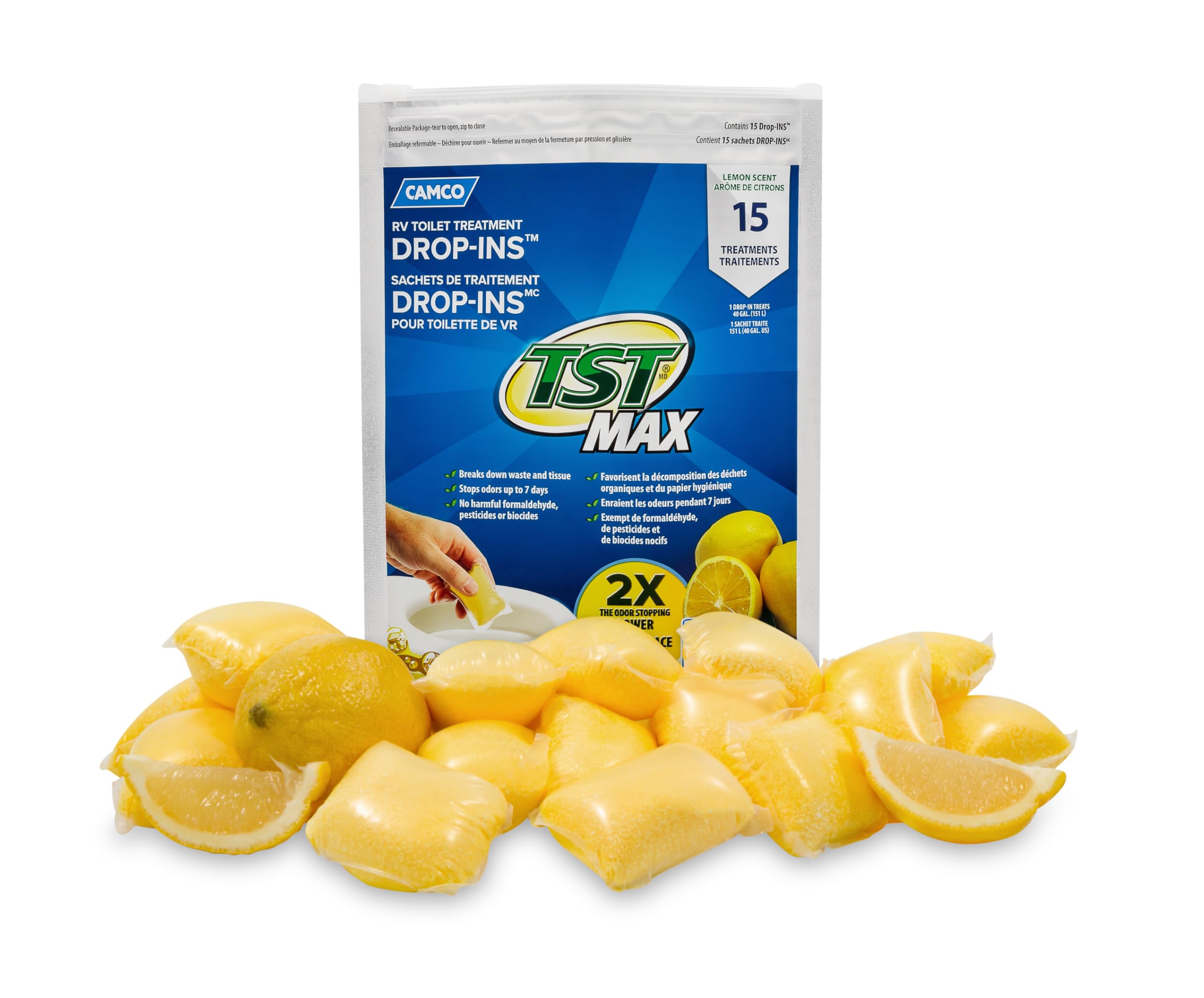 Max TST Lemon Drop-Ins, 15/bag (E/F) (Canada Only)