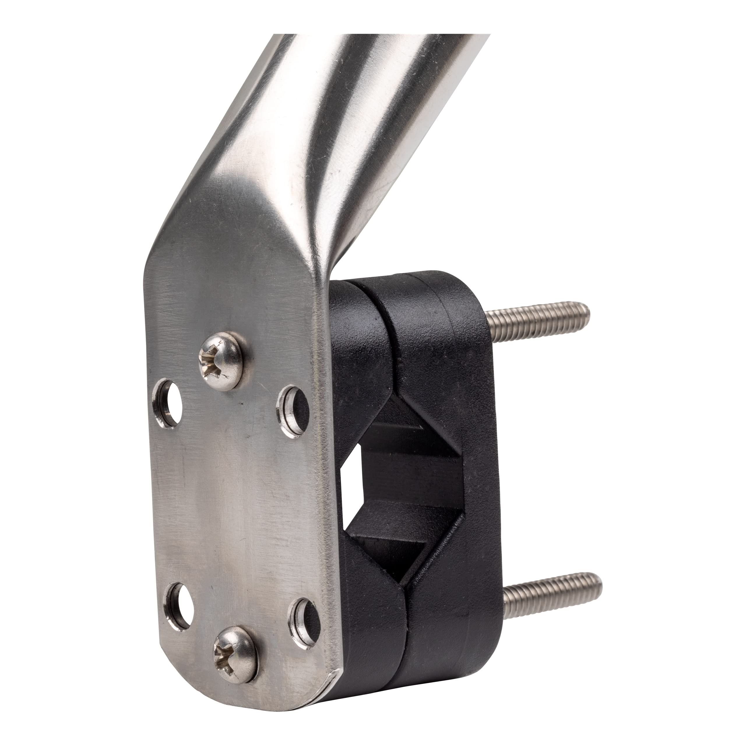 Taylor Made Socket Flag Pole Rail Mount - 3/4" to 7/8" Rails — Perpendicular Mount with Adjustable Angle - Secure Fit - Made in the USA from T304 Stainless-Steel — 2020109097