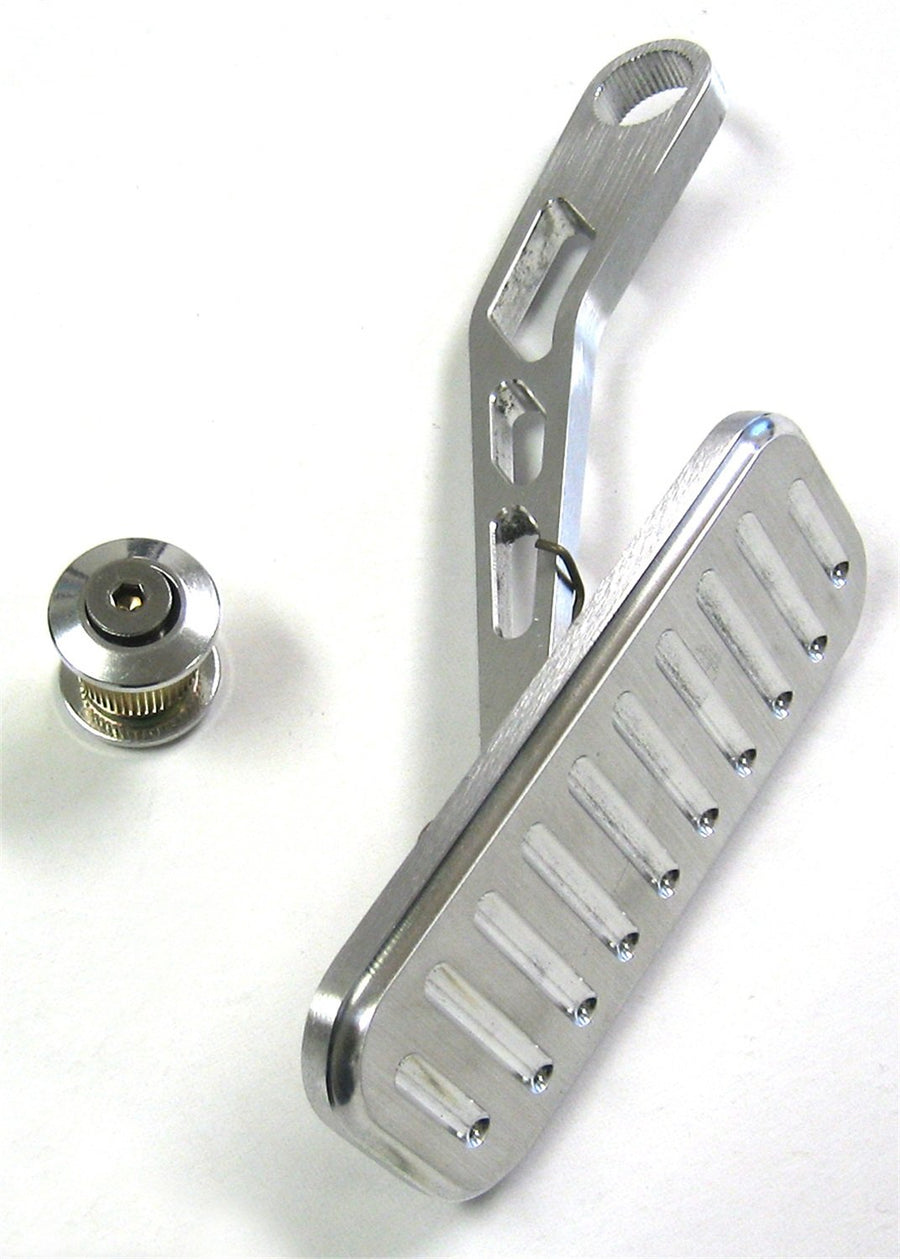 X-Large Lokar DBW-6010 Billet Aluminum Drive-By-Wire Spring-Loaded Ball-Milled Throttle Pedal