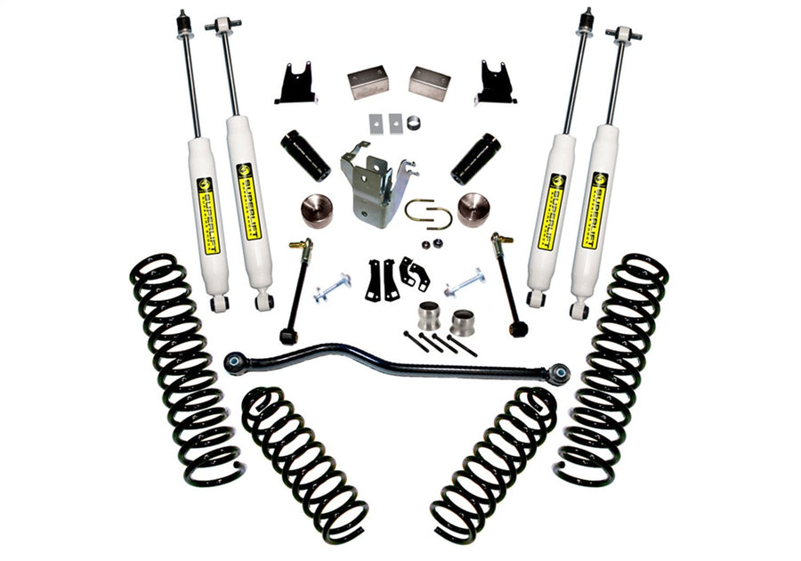 SUPERLIFT SUSPENSION RealTruck 4" Lift Kit for Jeep Wrangler JK | Complete Lift Kit with Front & Rear Shadow Series Shocks | K928 | Fits 2007-2018 Jeep Wrangler JKU 4-Door