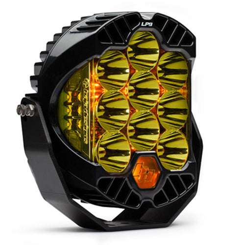 Baja Designs LP9 Pro LED Light Pod for Off Road Jeeps, 4x4 Truck, UTV (Spot Lens; Amber)